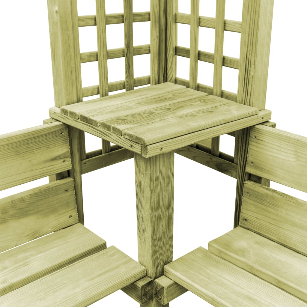 Gartenlaube Rosenbogen Holz Imprägniert Eckpergola Torbogen Rankhilfe Pergola points de vente DE