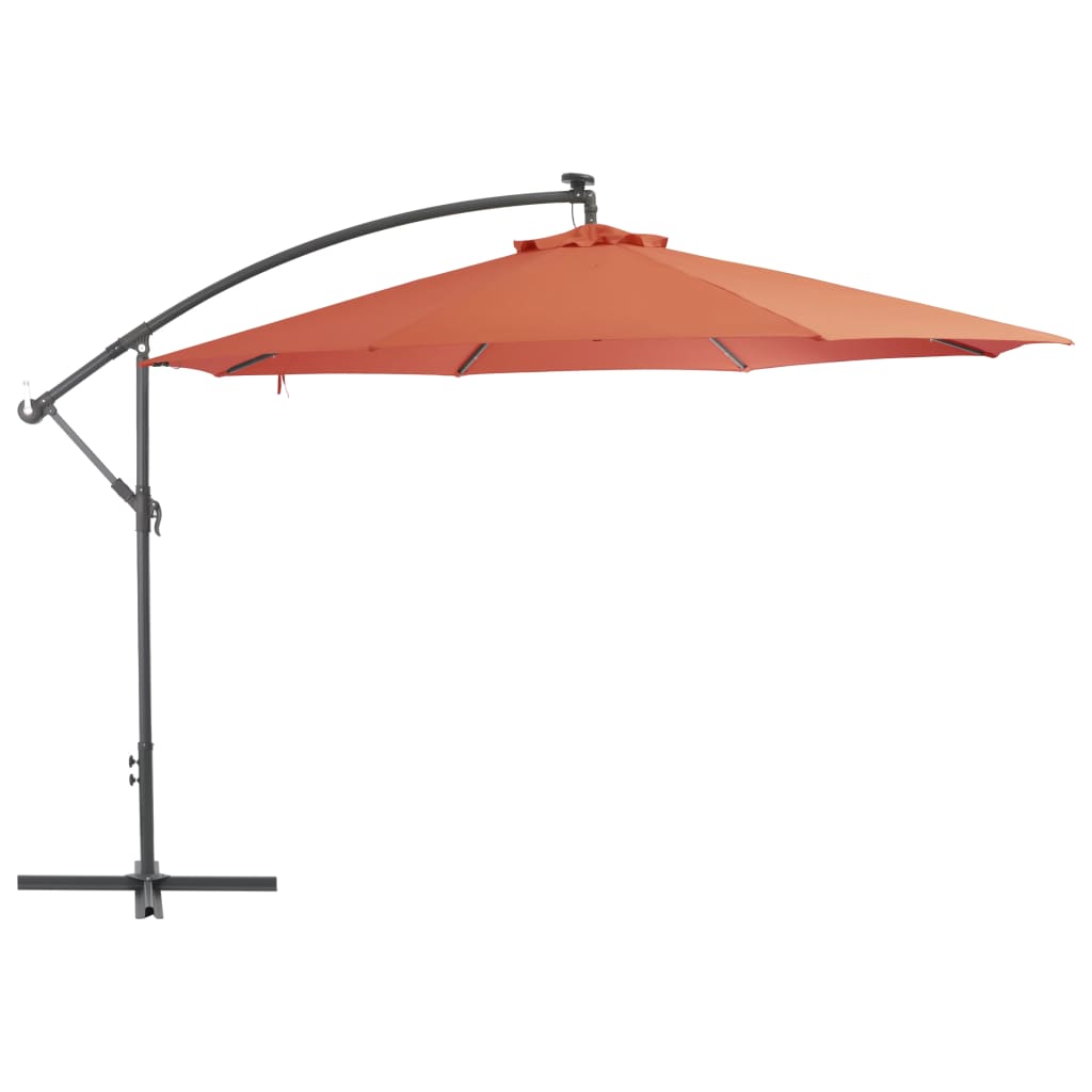 3.5M Outdoor Garden Banana Parasol Sun Shade Patio Hanging Umbrella Cantilever