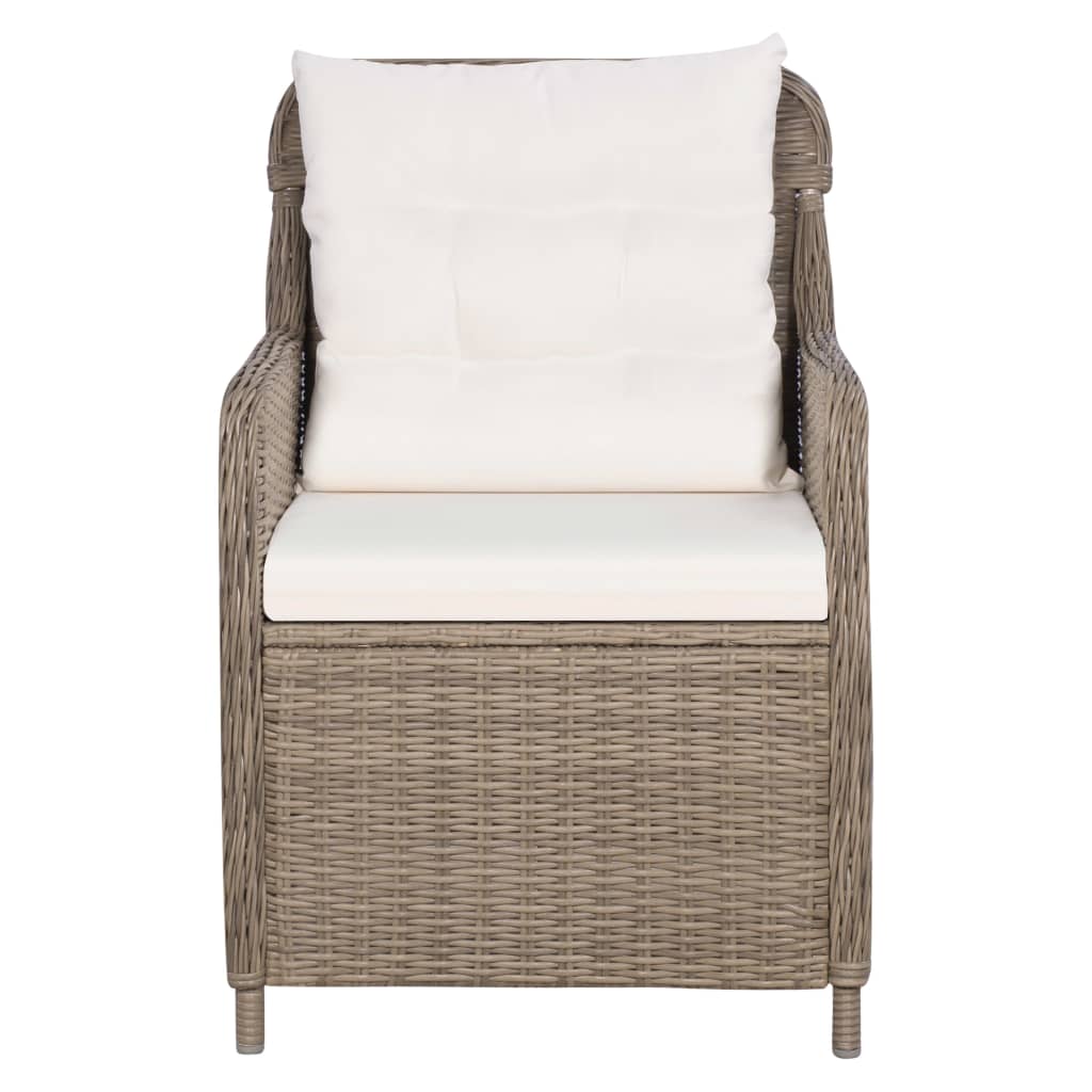 2x Gartenstuhl Poly Rattan Gartensessel Stuhl Gartenmöbel Sessel Stühle Outdoor - Bild 6 von 19