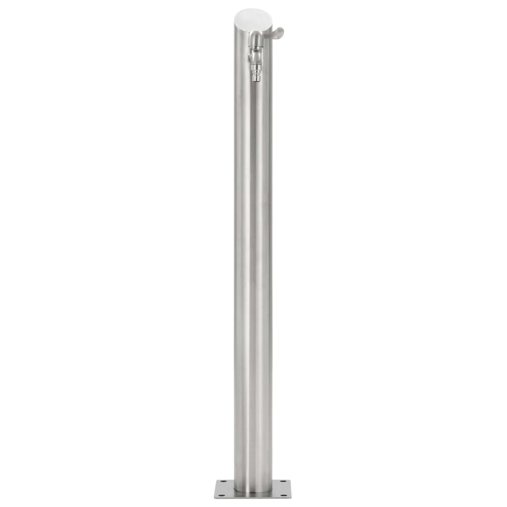 Garten-Wassersäule Edelstahl 95/65 cm Wasserzapfstelle Brunnen Wasserzapfsäule - Bild 21 von 50