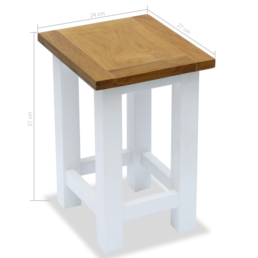End Table Solid Oak Wood Bedside Cabinet Side Accent Display Plant Stand Small - Picture 5 of 23
