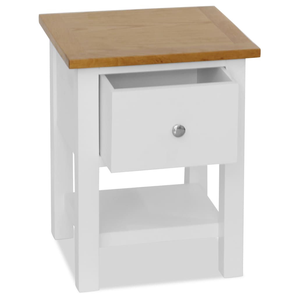 End Table Solid Oak Wood Bedside Cabinet Side Accent Display Plant Stand Small - Picture 12 of 23