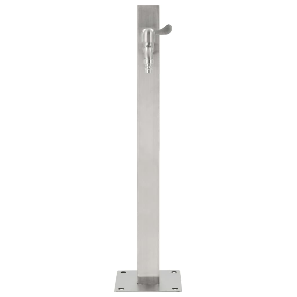 Garten-Wassersäule Edelstahl 95/65 cm Wasserzapfstelle Brunnen Wasserzapfsäule - Bild 5 von 50