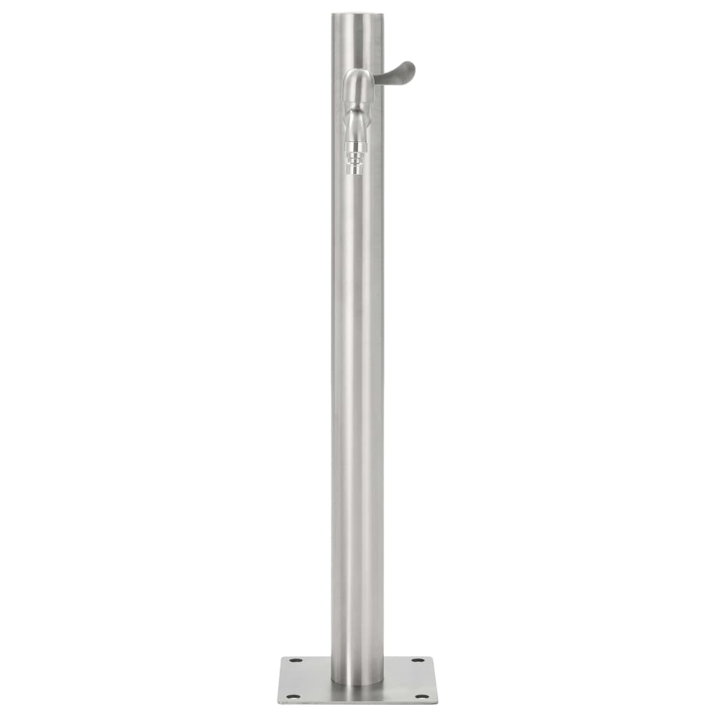 Garten-Wassersäule Edelstahl 95/65 cm Wasserzapfstelle Brunnen Wasserzapfsäule - Bild 13 von 50