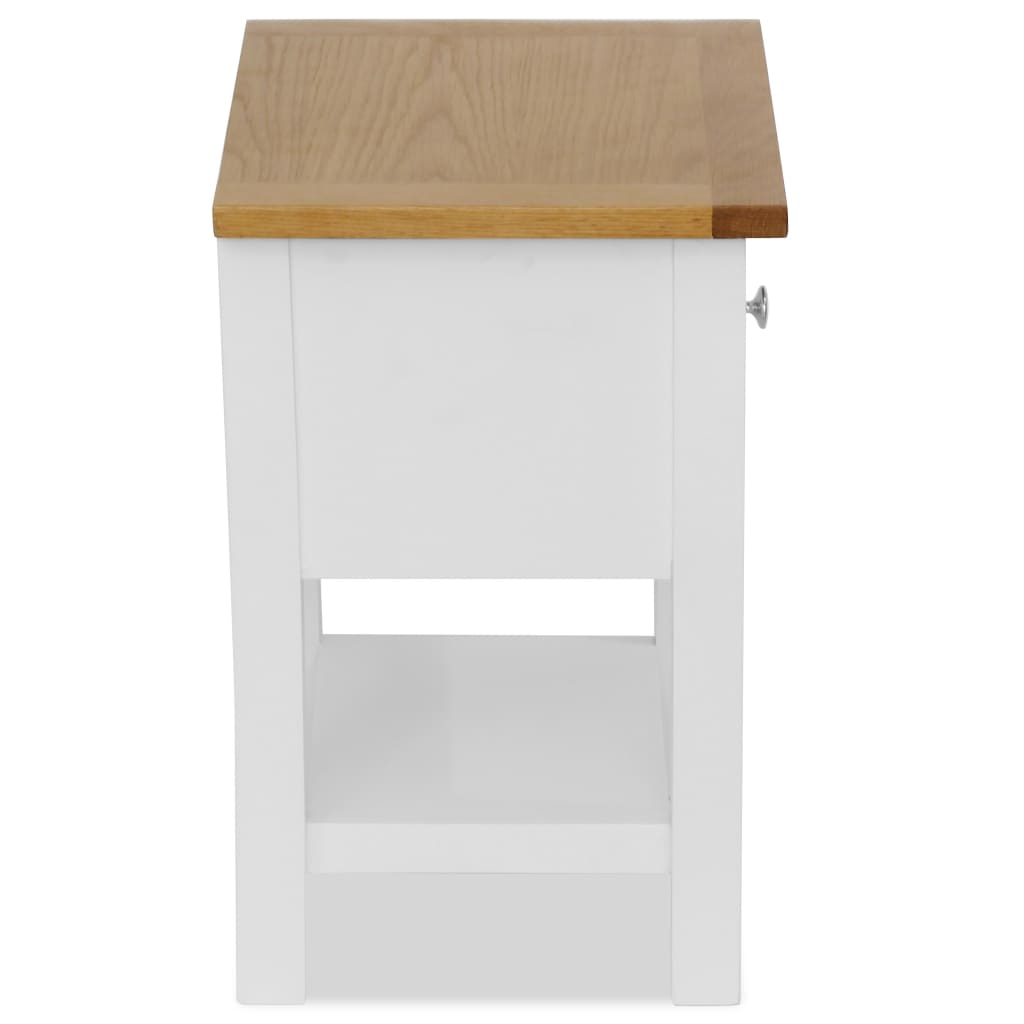 End Table Solid Oak Wood Bedside Cabinet Side Accent Display Plant Stand Small - Picture 14 of 23