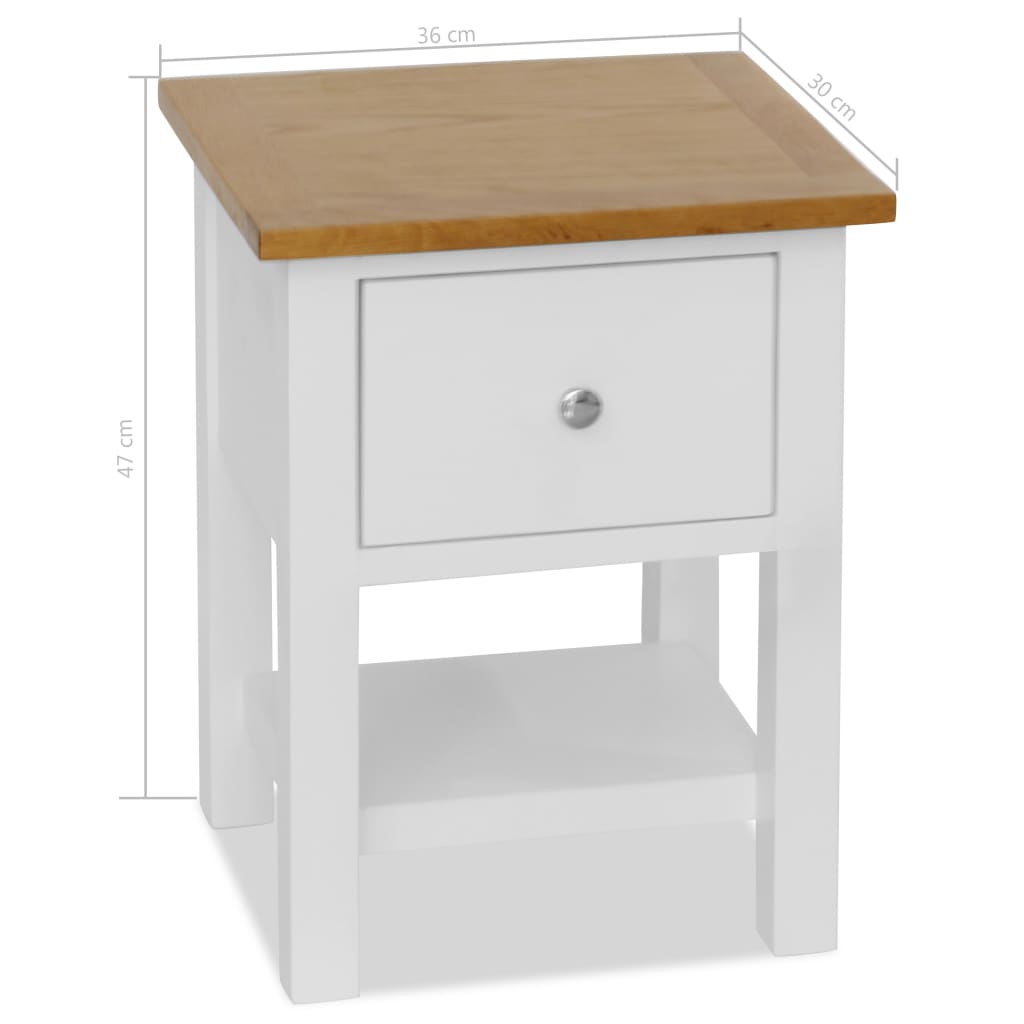 End Table Solid Oak Wood Bedside Cabinet Side Accent Display Plant Stand Small - Picture 17 of 23
