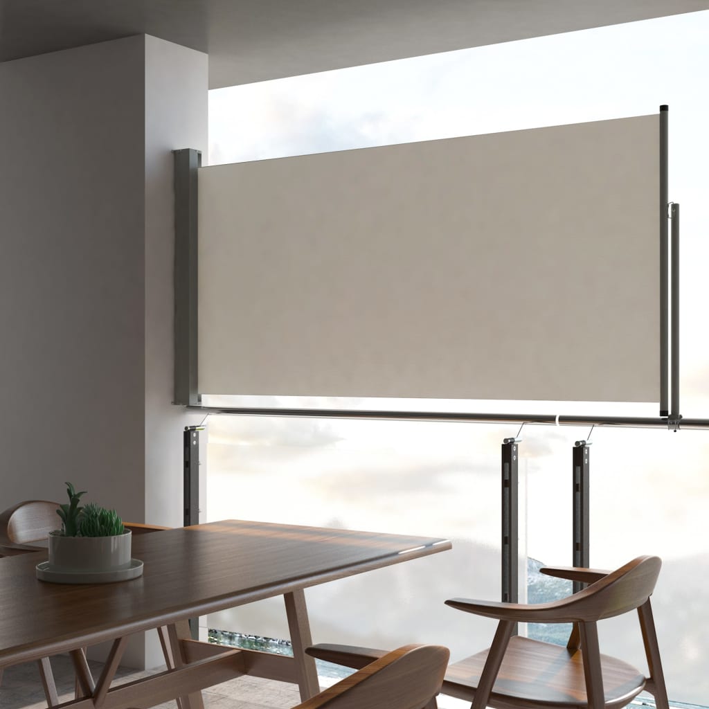Ausziehbar Seitenmarkise Sonnenschutz Sichtschutz Windschutz Seitenrollo Balkon - Bild 27 von 71