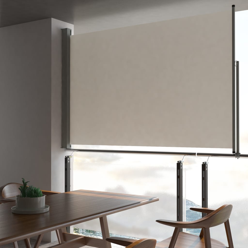 Ausziehbar Seitenmarkise Sonnenschutz Sichtschutz Windschutz Seitenrollo Balkon - Bild 29 von 71