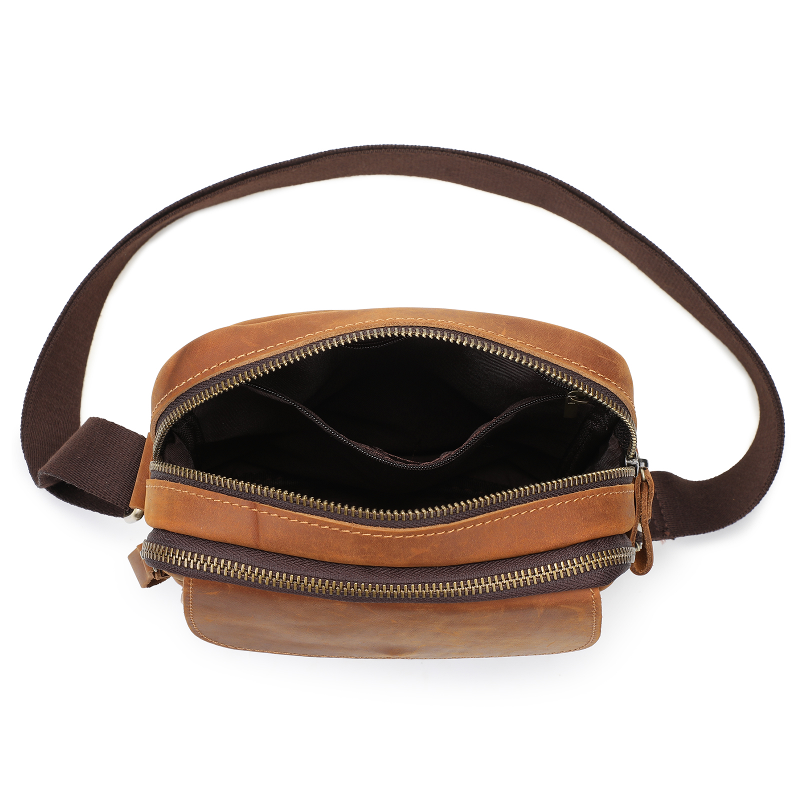 Vintage Men Messenger Shoulder Bag Genuine Leather Business Travel Handbag New - Picture 33 of 37