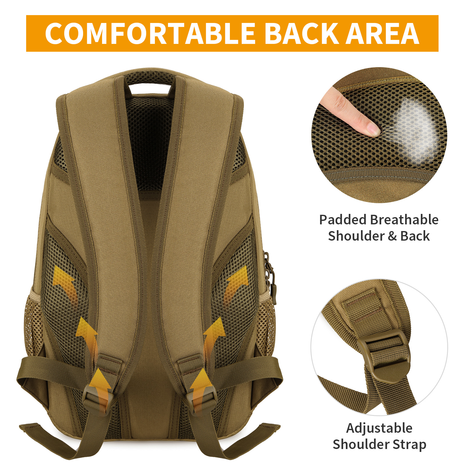 Militär Rucksack 15L Bundeswehr Rucksack Herren Taktischer Molle Schulrucksack