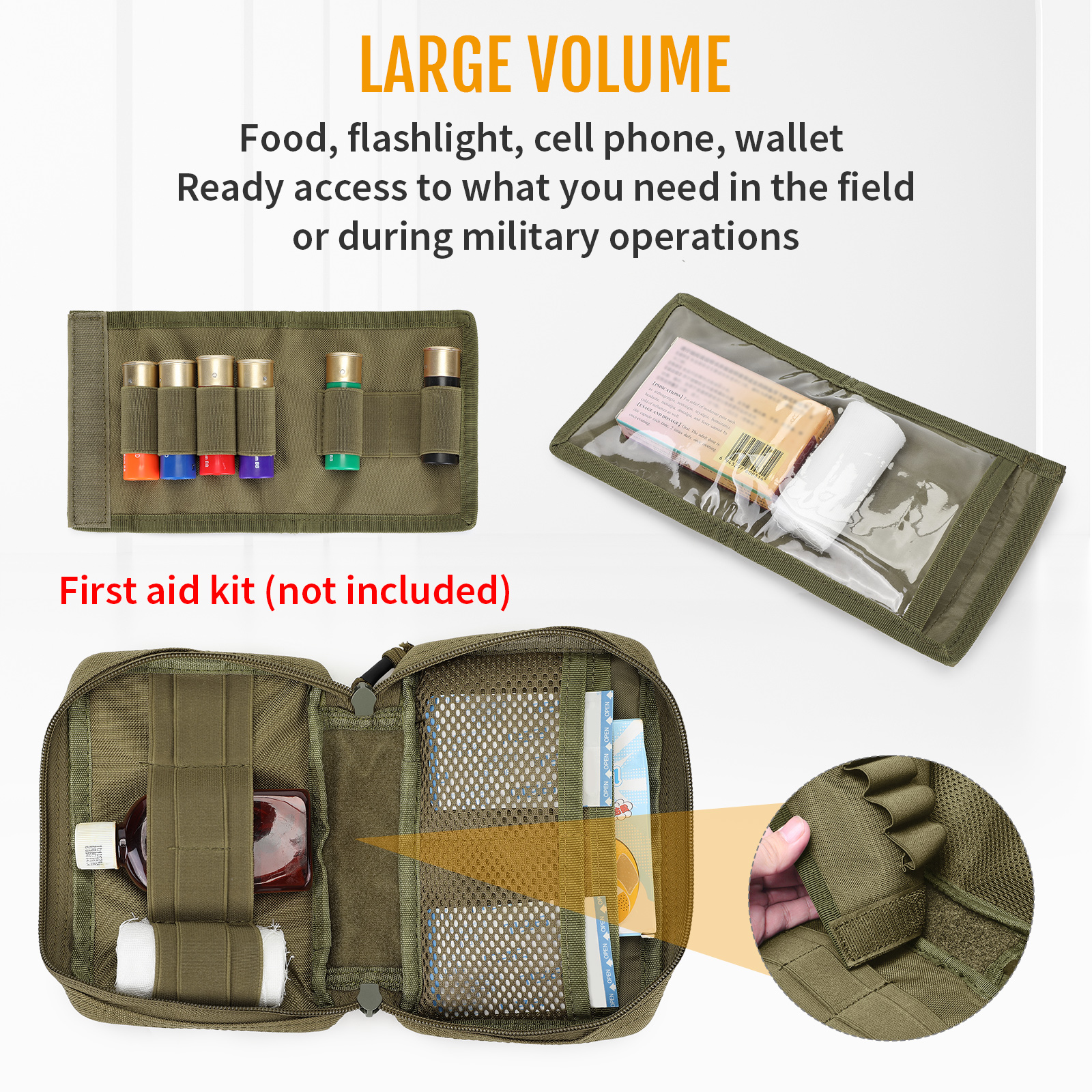Military Tactical Molle Pouch Multi Purpose Utility Bag Outdoor EDC Waist Pack - Picture 83 of 95