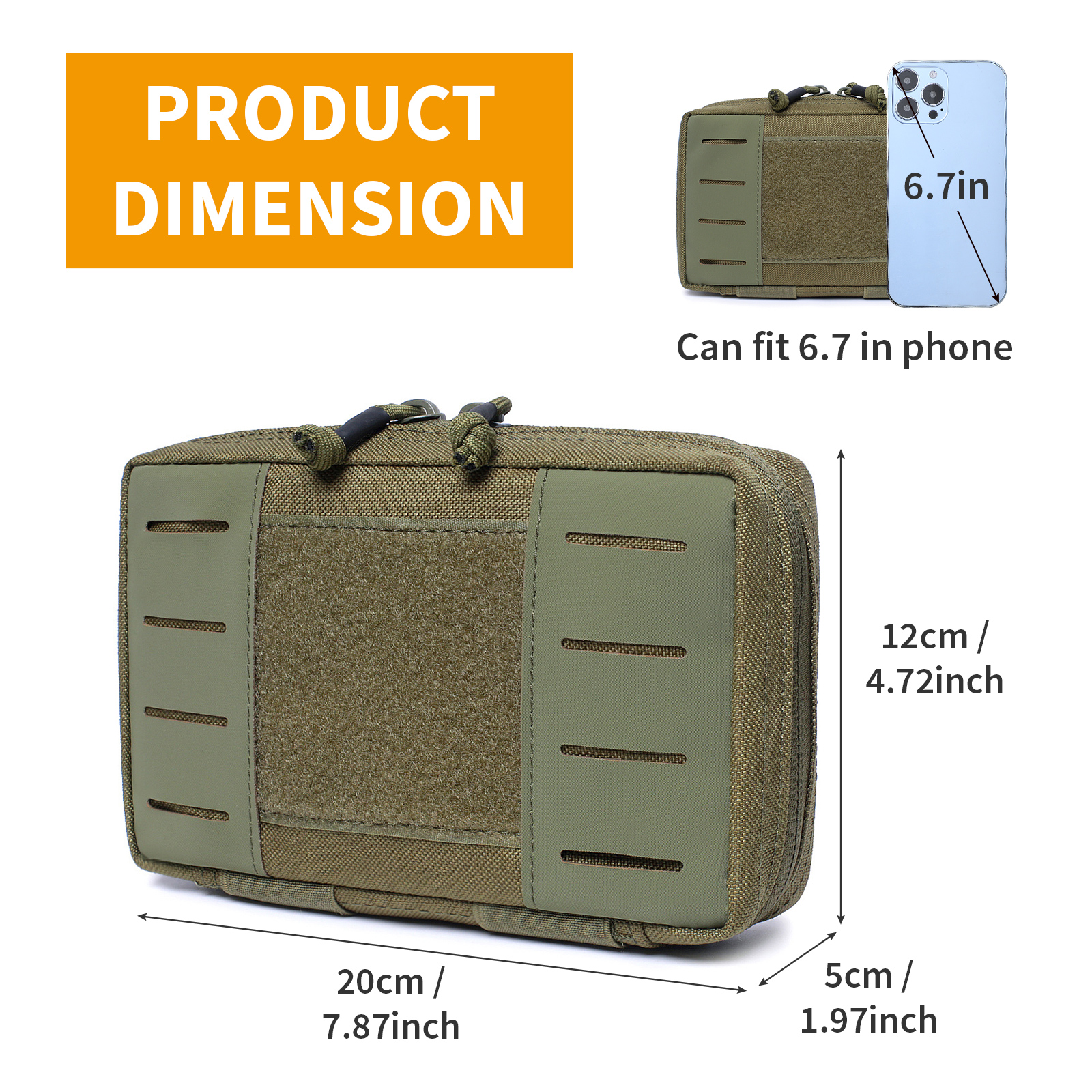 Military Tactical Molle Pouch Multi Purpose Utility Bag Outdoor EDC Waist Pack - Picture 86 of 95