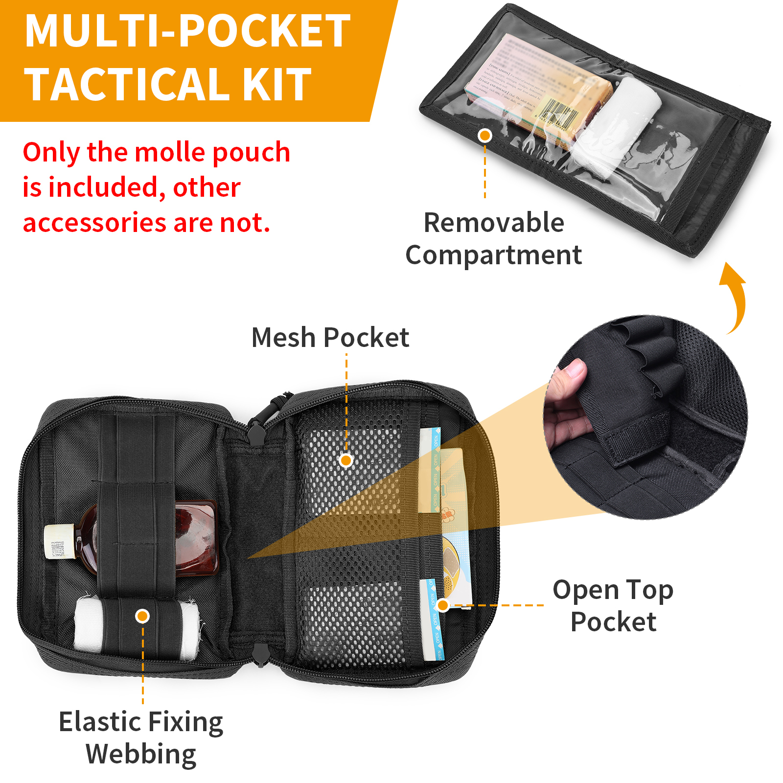 Military Tactical Molle Pouch Multi Purpose Utility Bag Outdoor EDC Waist Pack - Picture 78 of 95