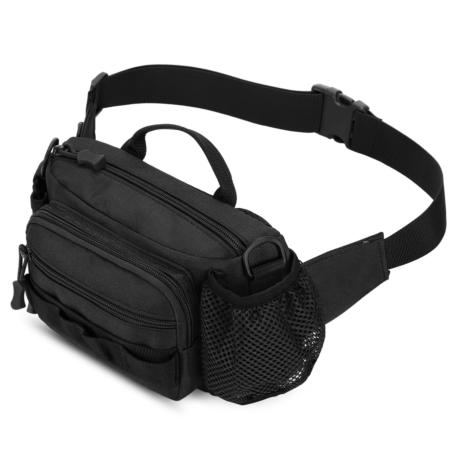Military Tactical Waist Shoulder Bag Molle Crossbody Men Travel Hip Belt Bum Bag - Picture 20 of 21
