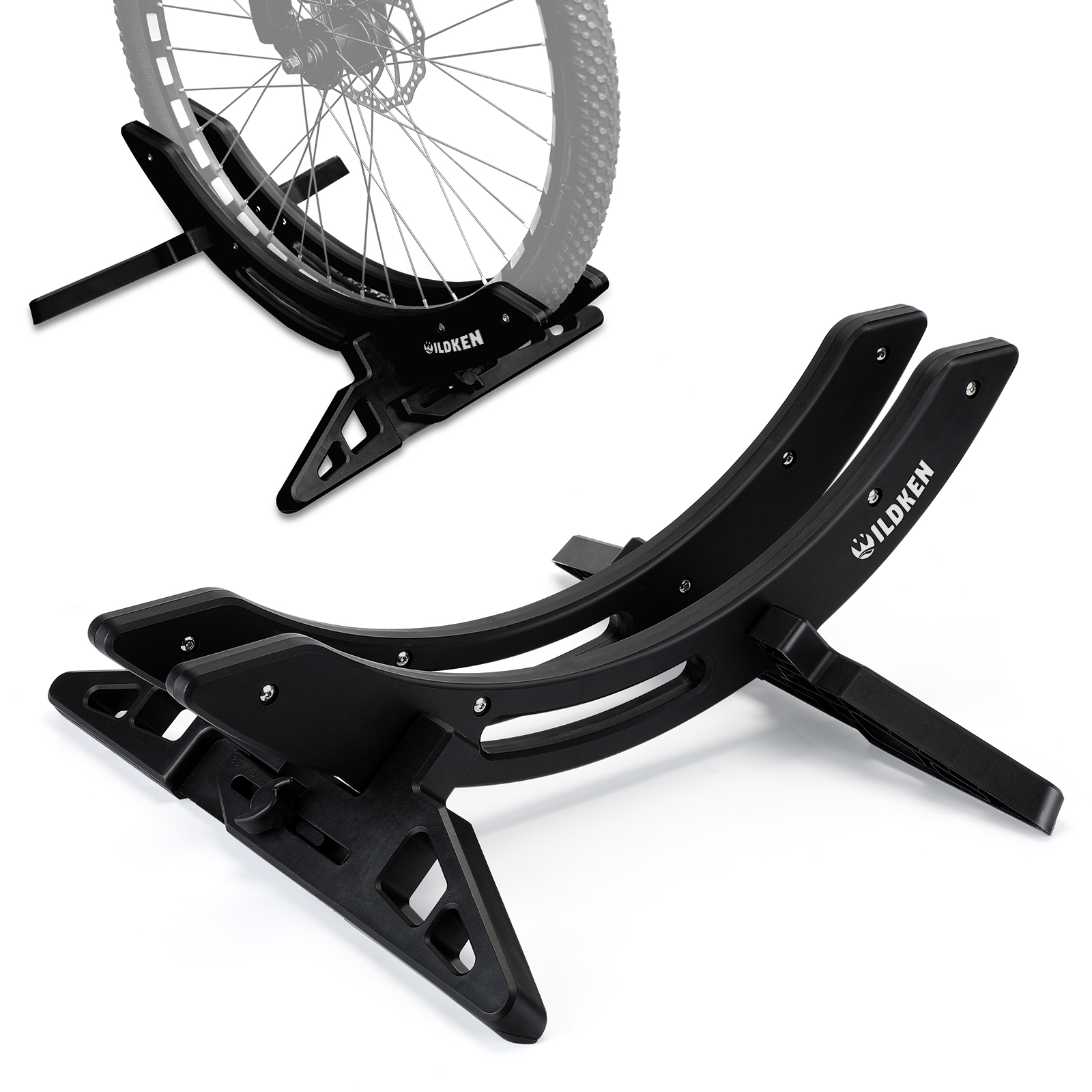 Bicycle Stand Adjustable Home Garage Bike Floor Parking Rack Cycling Accessory - Picture 20 of 21