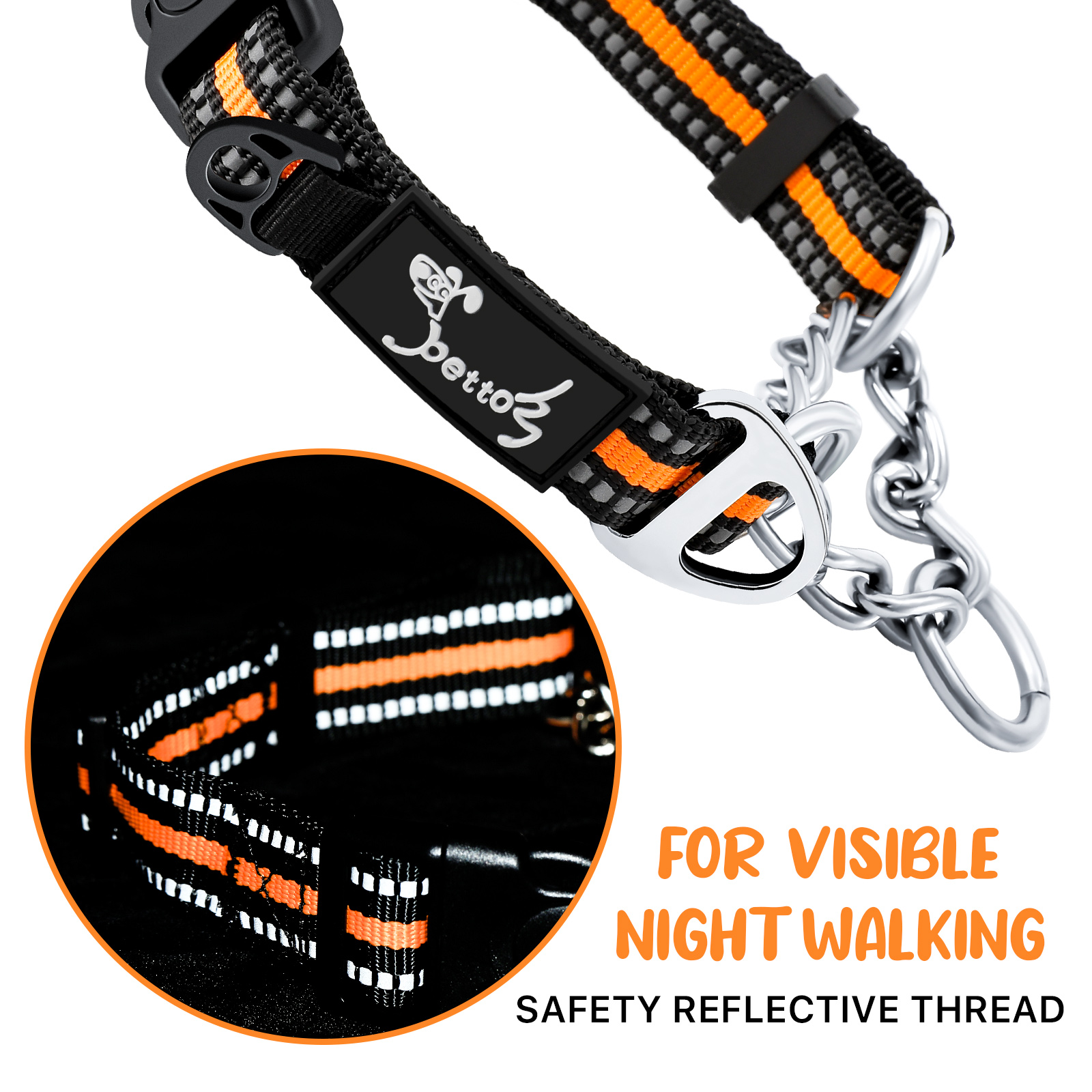 Dog Collar Pull Stop Collar Dogs with Safety Lock Collar Nylon - Picture 22 of 35