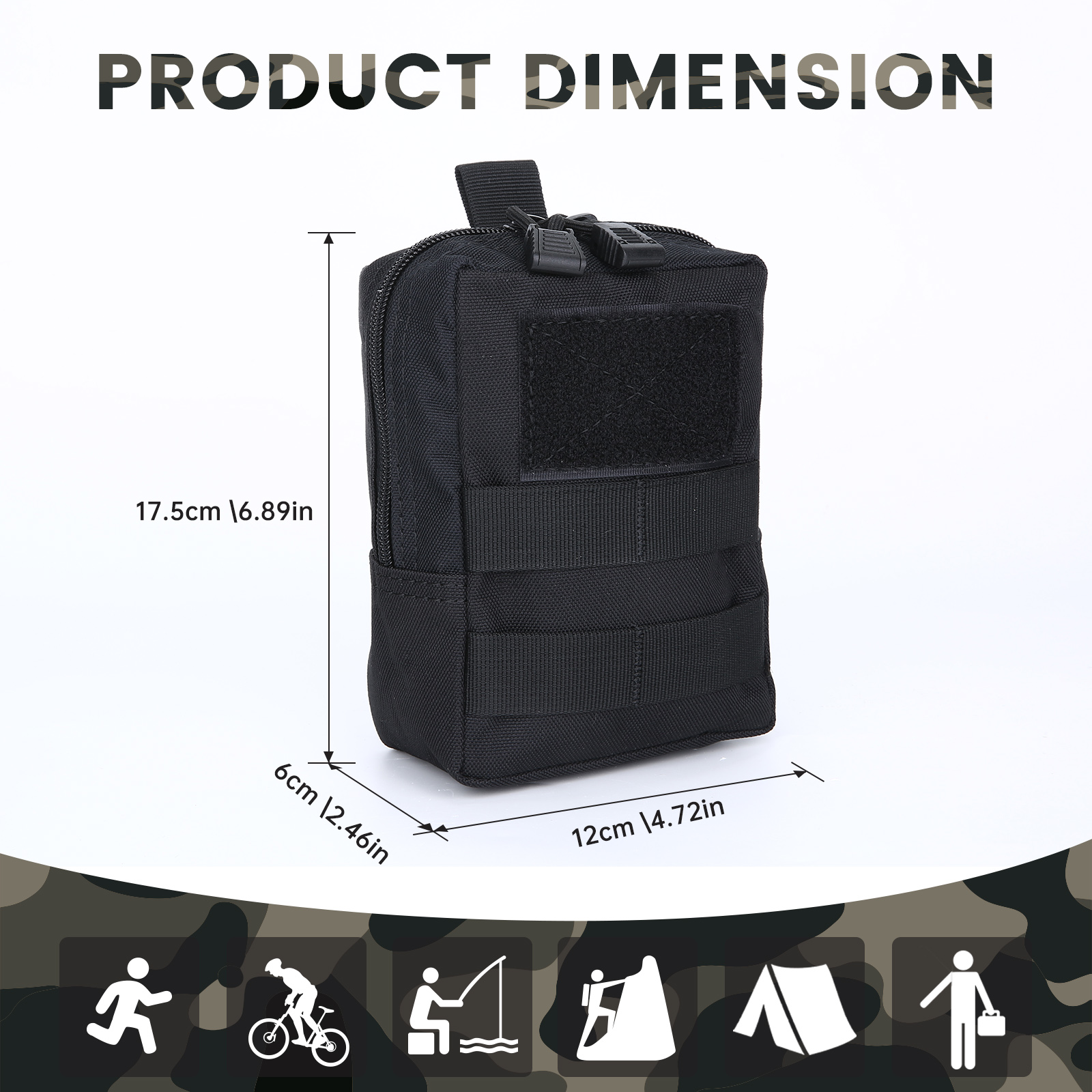 Military Tactical Molle Pouch Multi Purpose Utility Bag Outdoor EDC Waist Pack - Picture 28 of 95