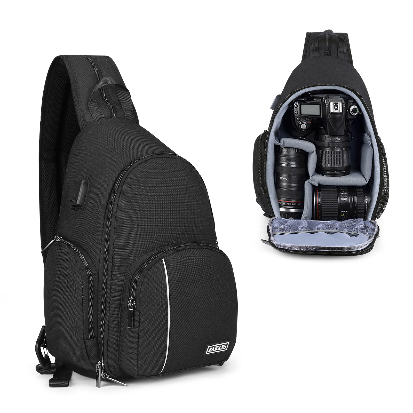 Kamera Sling Rucksack Wasserdicht Kamerarucksack für DSLR SLR Canon Nikon Kamera