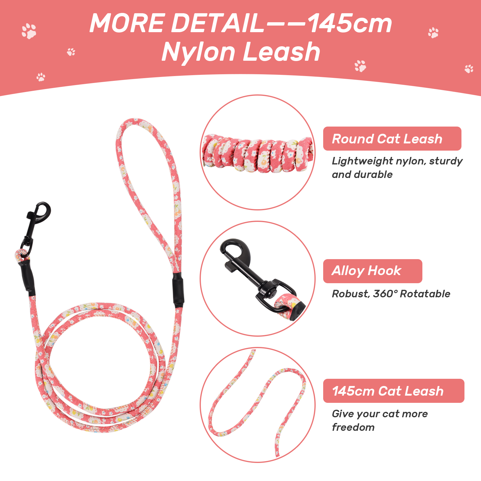 Katzengeschirr mit Leine Ausbruchsicher Soft Verstellbar Hundegeschirr Geschirr - Bild 30 von 52