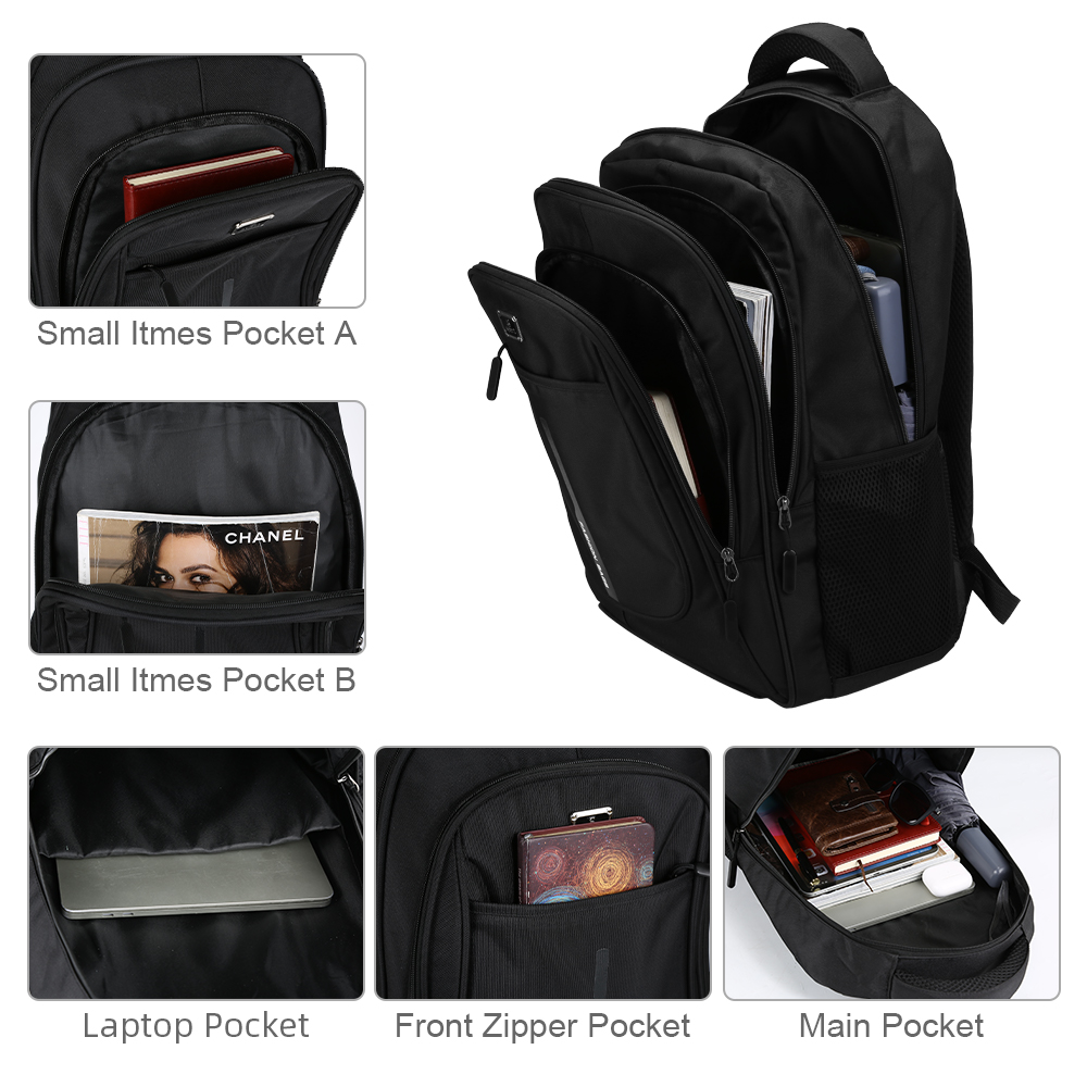Womens Mens Laptop Backpack Waterproof Travel Rucksack College School Laptop Bag - Picture 31 of 50