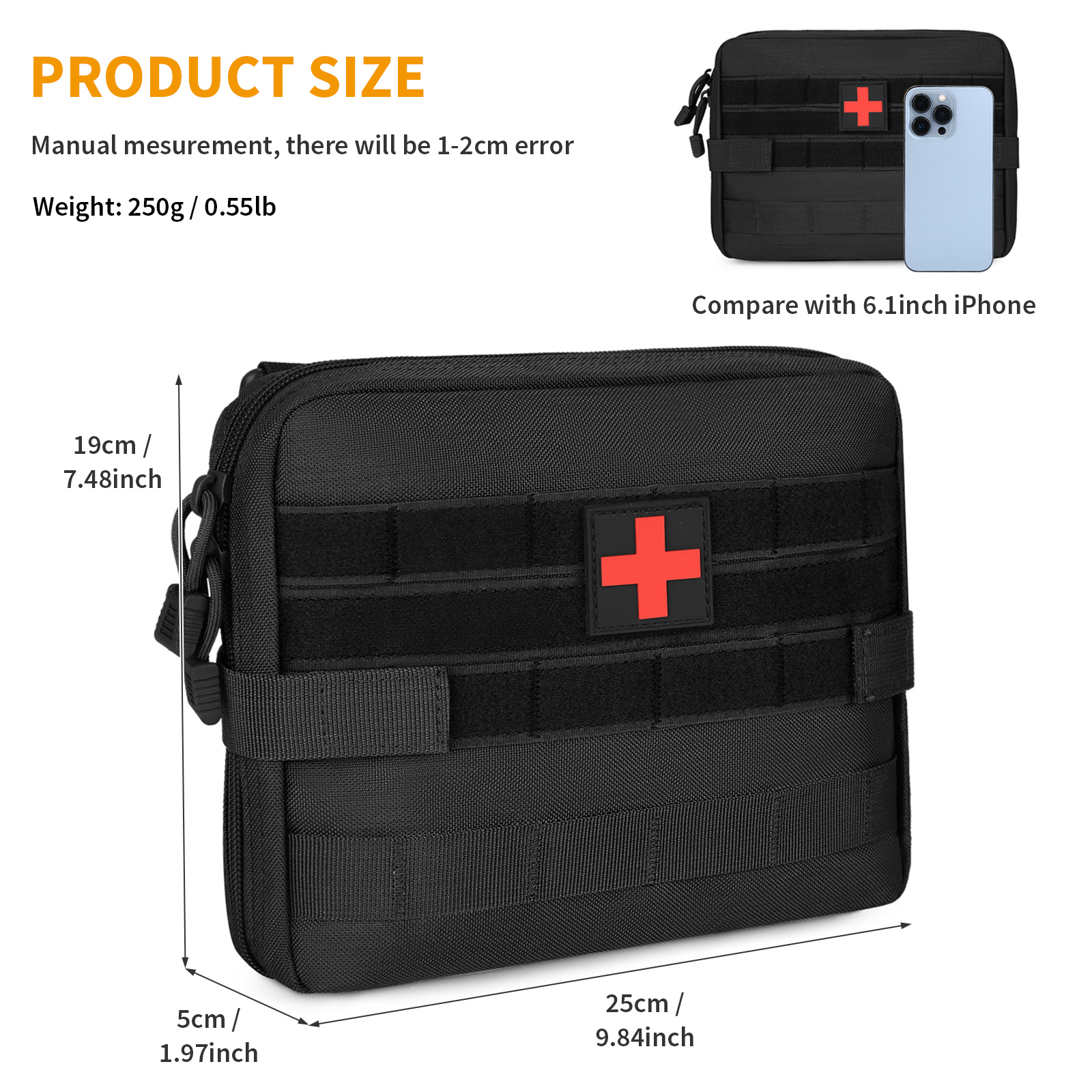 Military Tactical Molle Pouch Multi Purpose Utility Bag Outdoor EDC Waist Pack - Picture 72 of 95