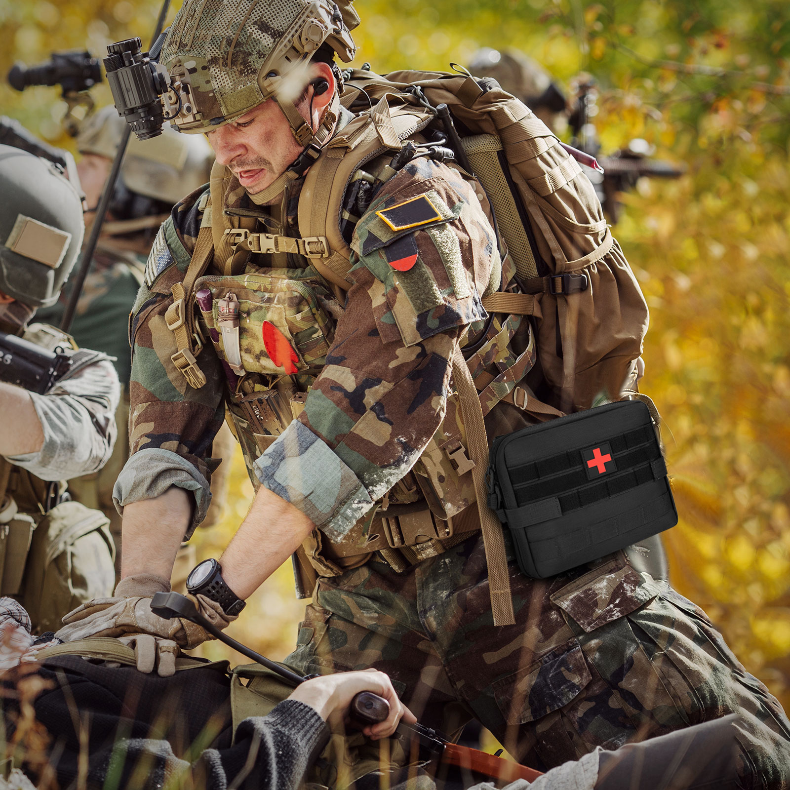 Military Tactical Molle Pouch Multi Purpose Utility Bag Outdoor EDC Waist Pack - Picture 73 of 95