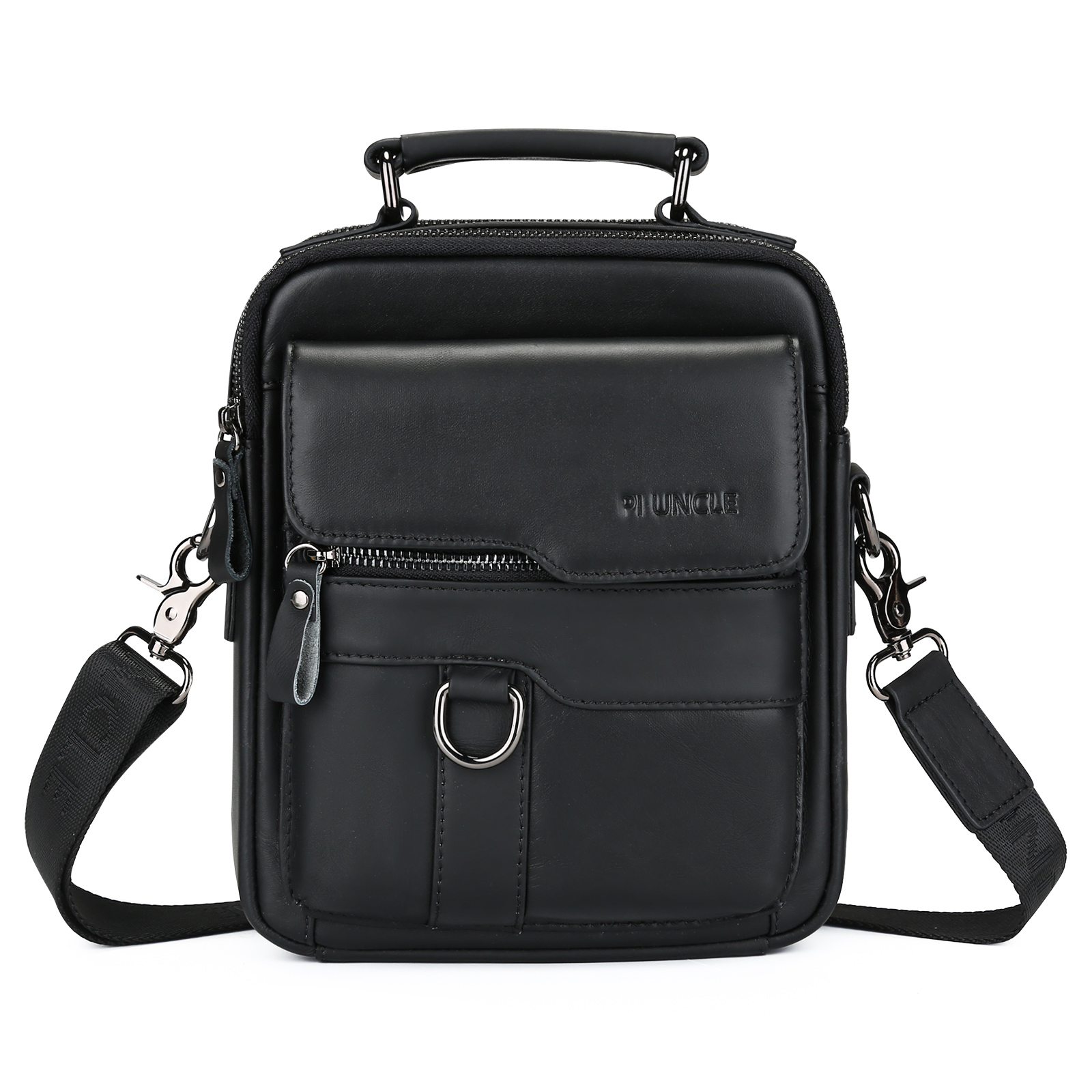 Herren-Schultertasche aus echtem Leder Kuriertasche Aktentasche Umhängetasche Reisehandtasche - Bild 8 von 31