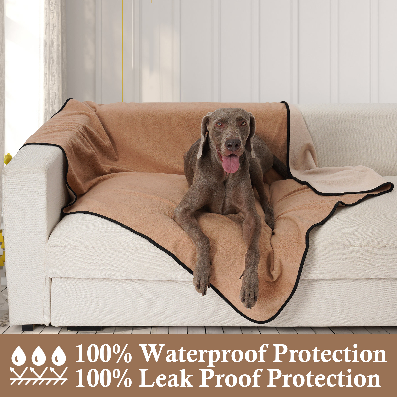 Dog Blanket Pet Blankets Dog Mat Fleece Blanket Waterproof for Sofa Bed - Picture 28 of 37