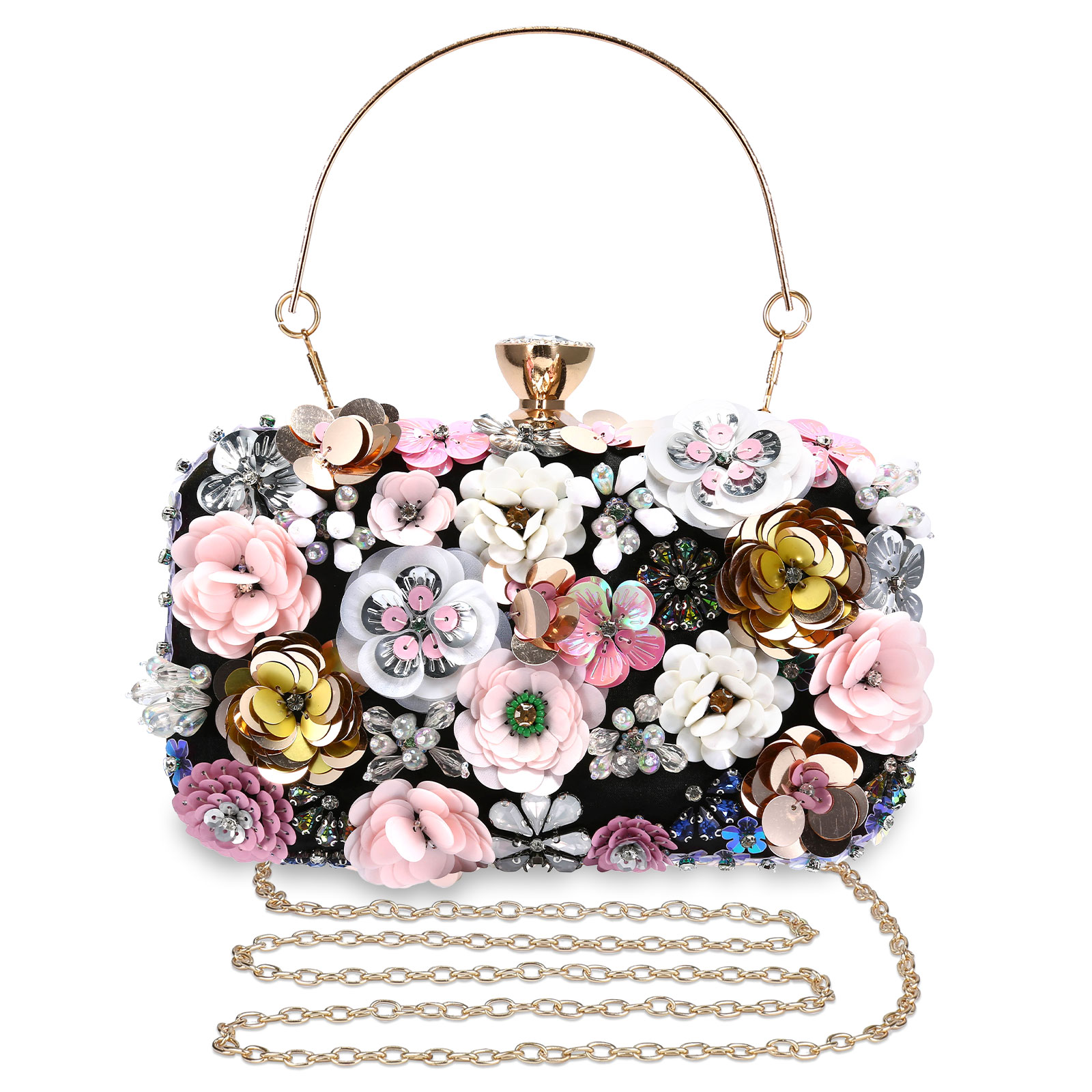 Vintage Women Clutch Evening Bag Designer Handbag for Bridal Prom Wedding Party - Picture 15 of 17