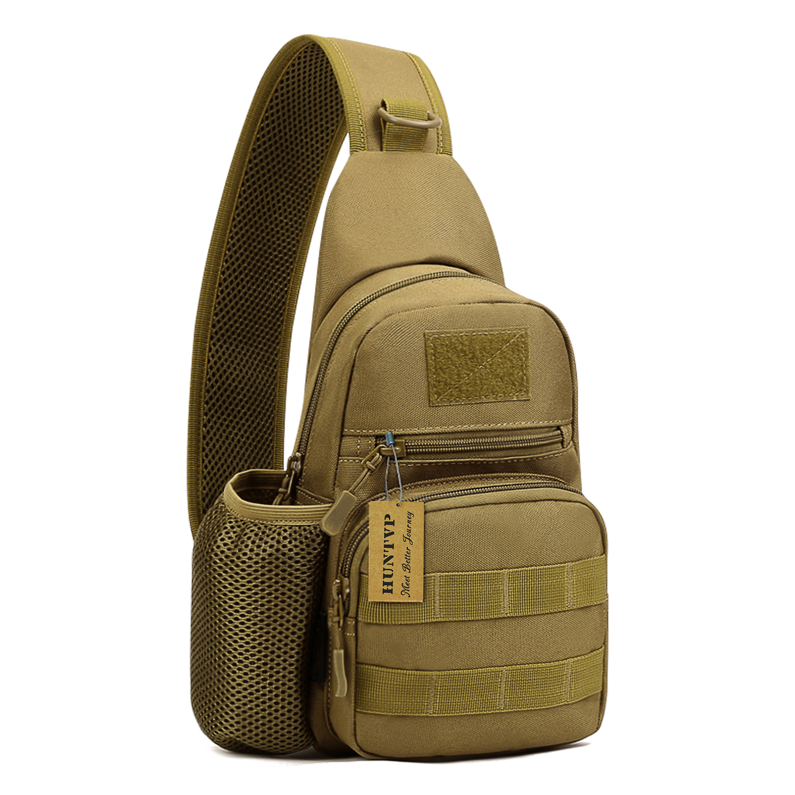 HUNTVP Herren Umhängetasche Brusttasche Männer Schultertasche Wasserabstoßend - Bild 17 von 18