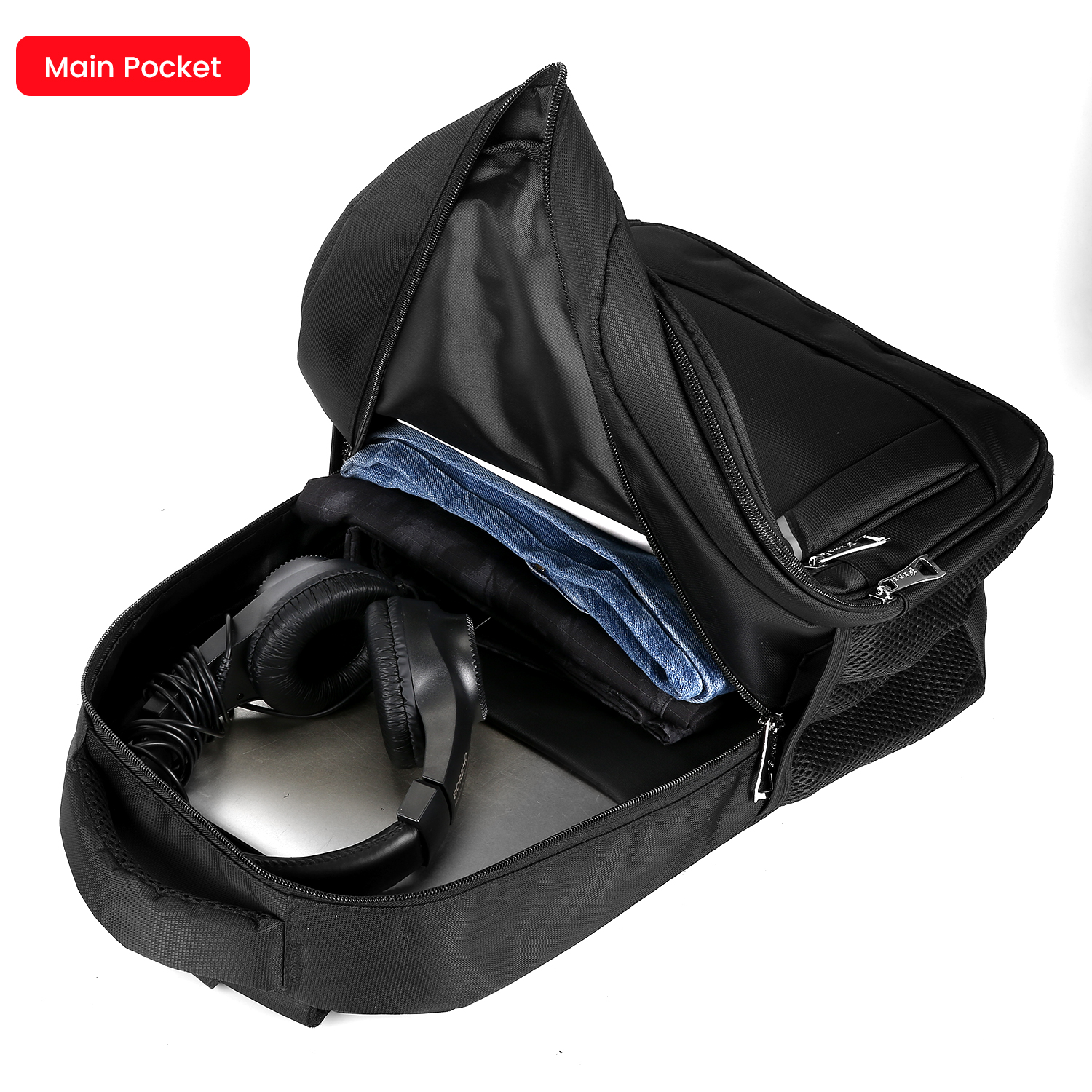 40L Backpack Waterproof Large Laptop Rucksack Men Women Travel School Bag Black - Picture 50 of 61