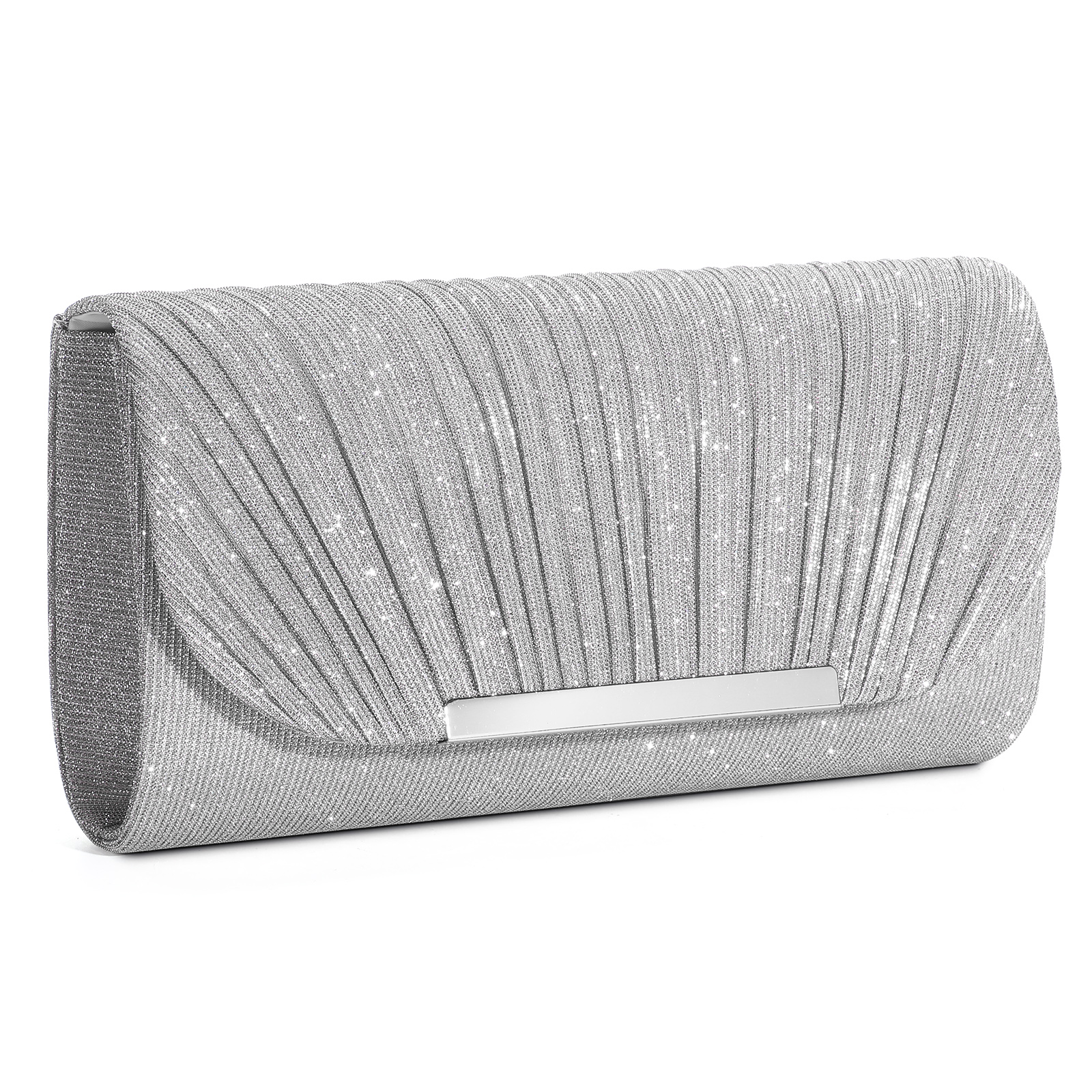 Women's Evening Clutch Purse Bag Ladies Shiny Handbag Prom Wedding Shoulder Bag - Picture 26 of 45