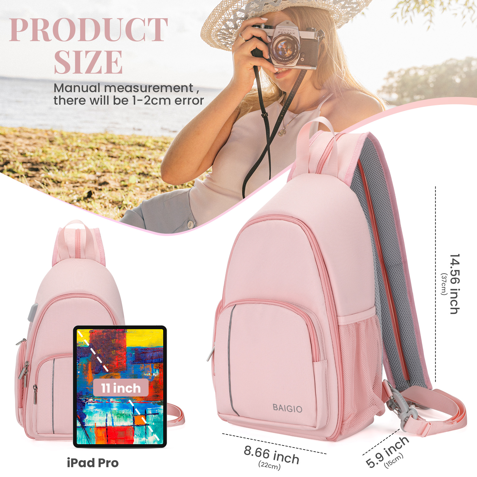 Kamera Sling Rucksack Kameratasche wasserdicht für DSLR SLR Kamera Umhängetasche