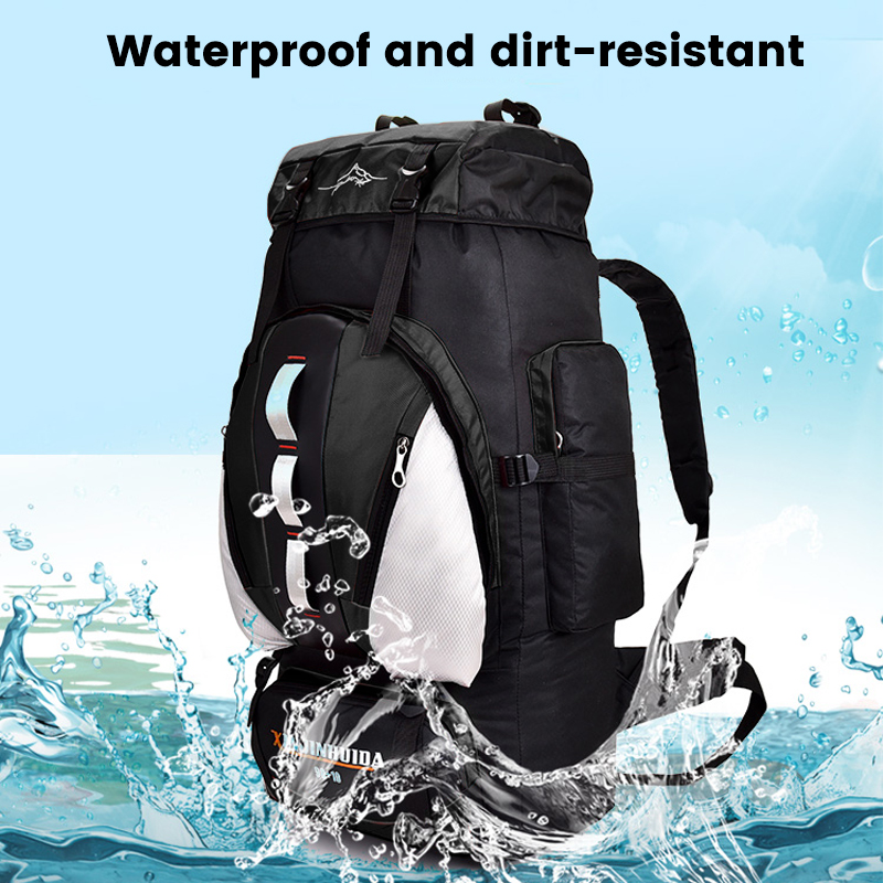 30 60 100L Hiking Camping Backpack Waterproof Large Trekking Travel Rucksack Bag - Picture 45 of 49