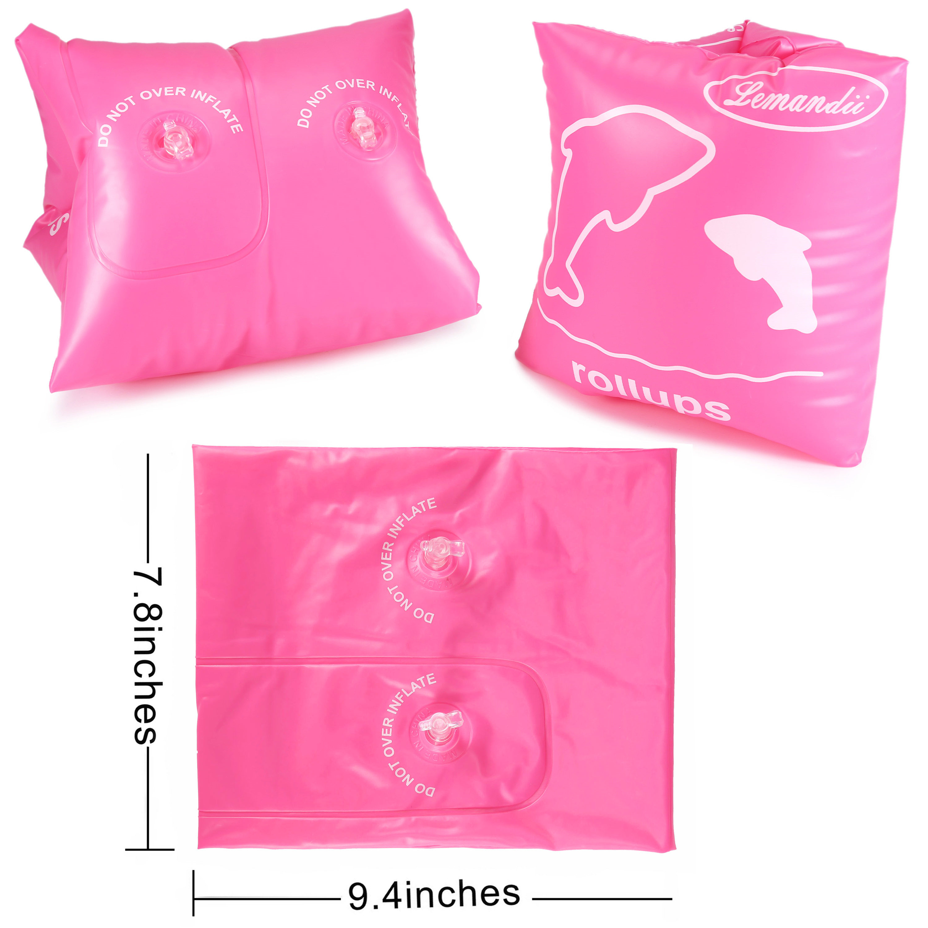 Inflatable Swim Arm Bands Floater Sleeves Swimming Rings Armbands Kids Adults - Picture 14 of 23