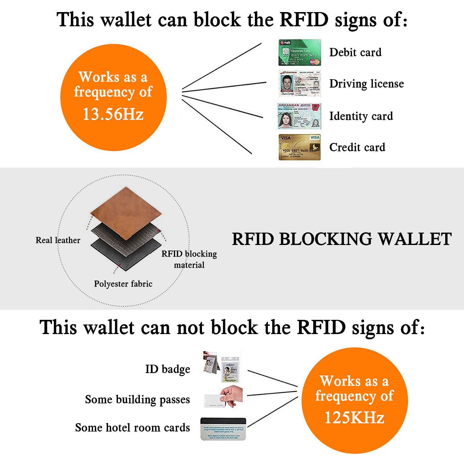 Herren Geldbörse Echtleder RFID Schutz Portemonnaie 9 Kartenfächer Reißverschlussfach Tasche - Bild 15 von 16