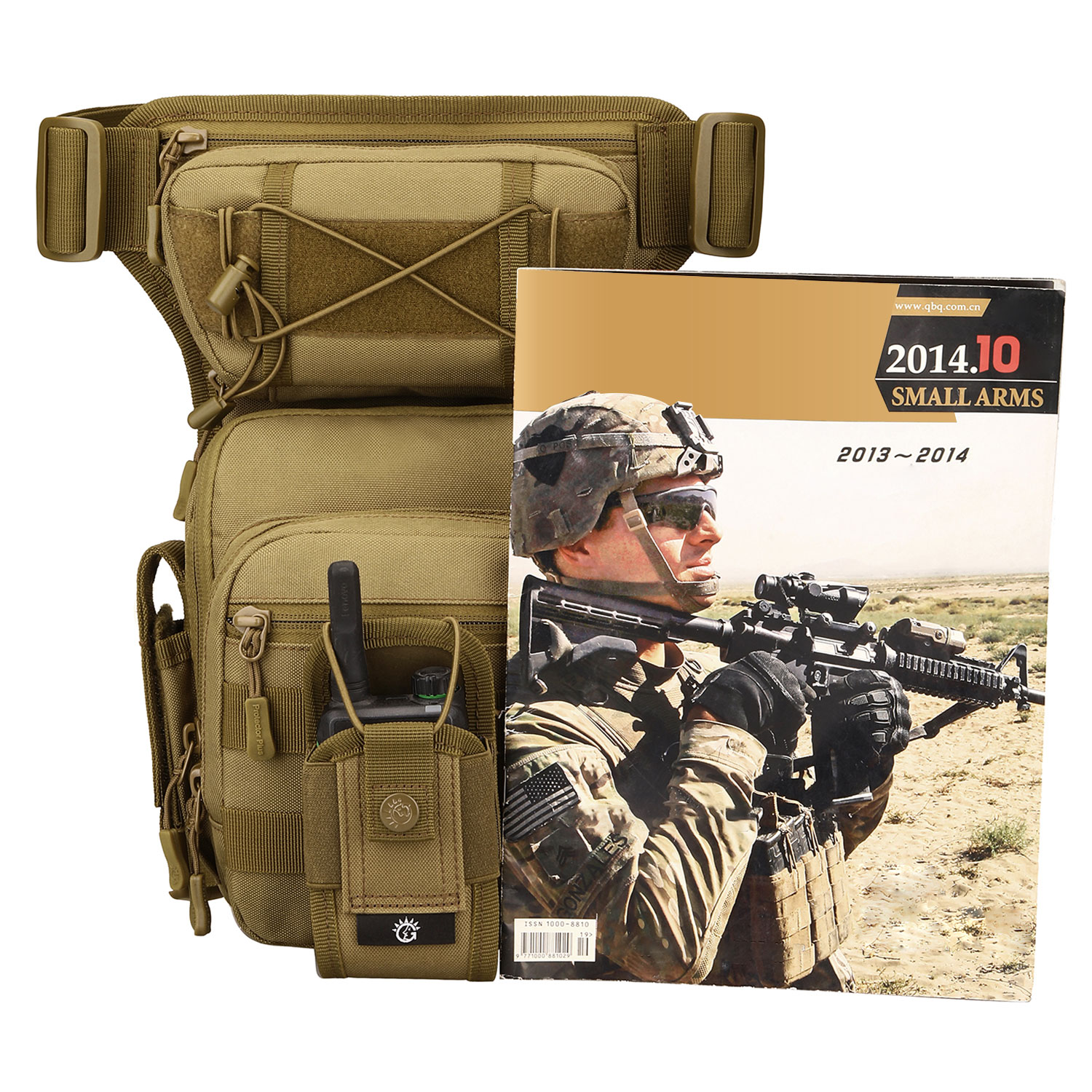 Military Tactical Drop Leg Bag Molle Men Motorcycle Outdoor Thigh Waist Belt Bag - Picture 8 of 21
