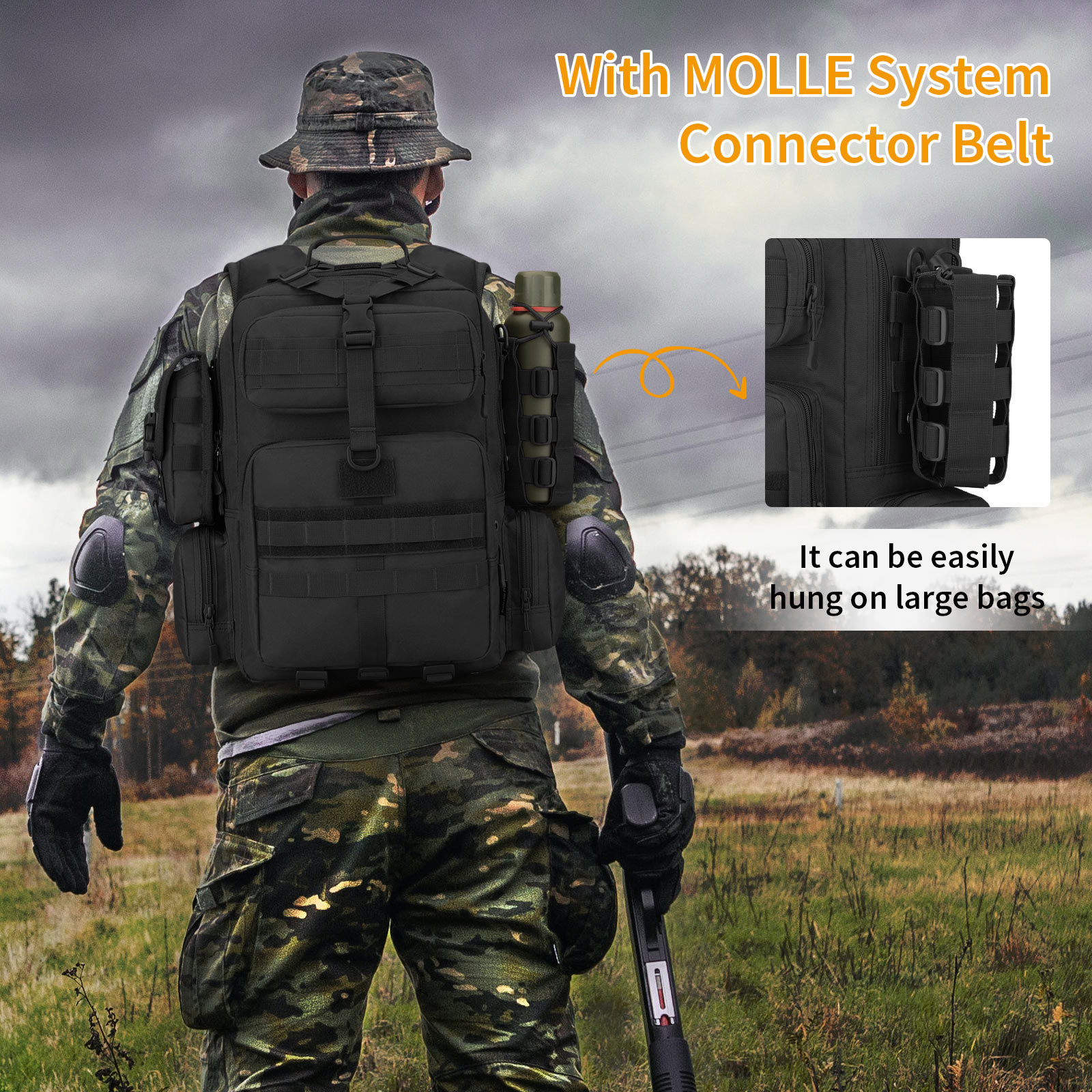 Taktisch Molle Tasche Outdoor Wandern Camping Sport Reisen Army Utility Pouch