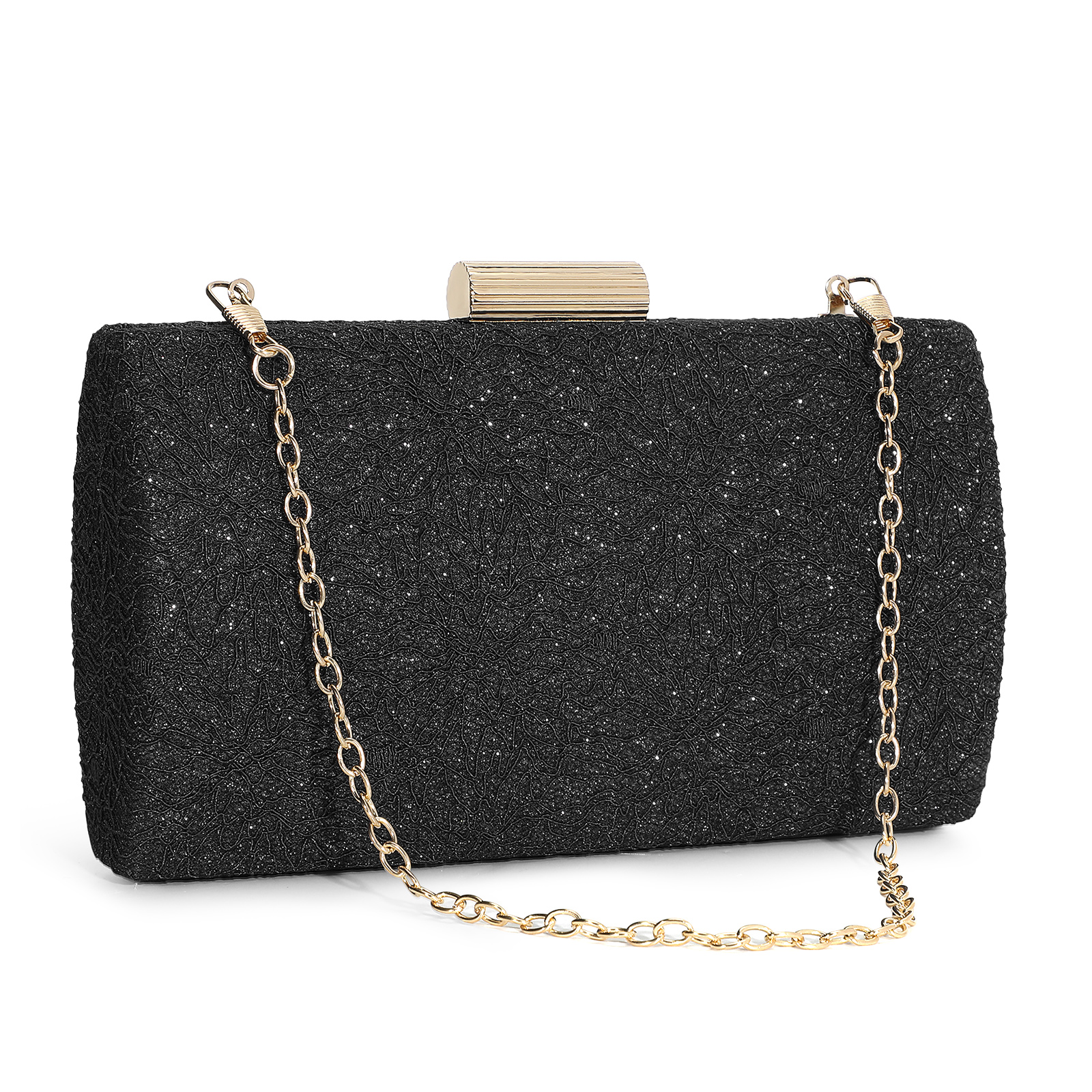 Women Clutch Evening Bag Glitter Handbag for Bridal Wedding Cocktail Party Purse - Picture 21 of 33