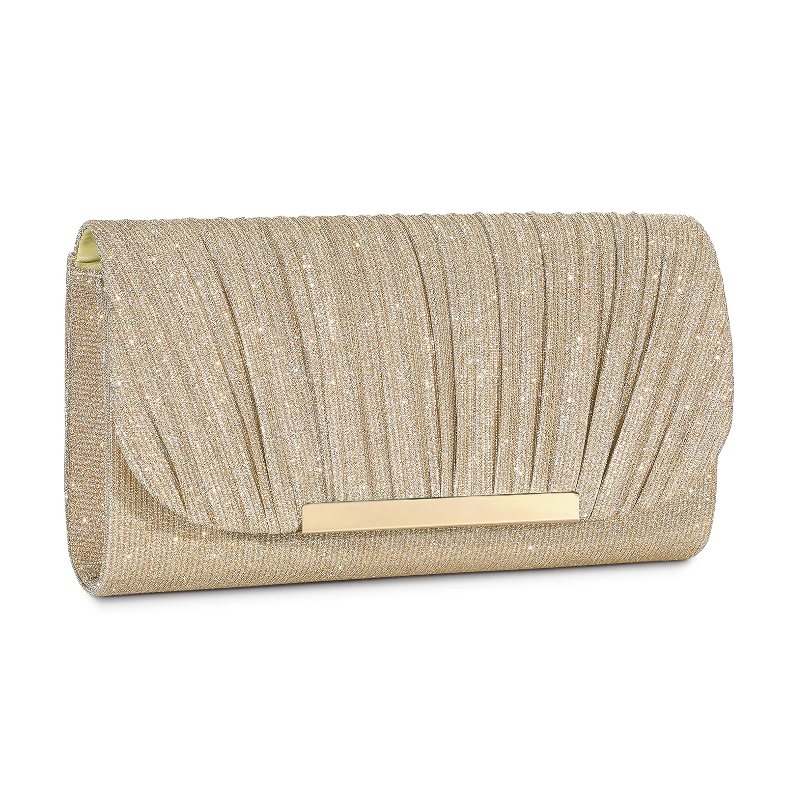 Women's Evening Clutch Purse Bag Ladies Shiny Handbag Prom Wedding Shoulder Bag - Picture 41 of 45
