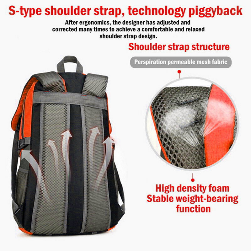 HUNTVP 20L 30L 40L Rucksack Wasserdicht Wanderrucksack Reise Trekkingrucksack - Bild 36 von 40