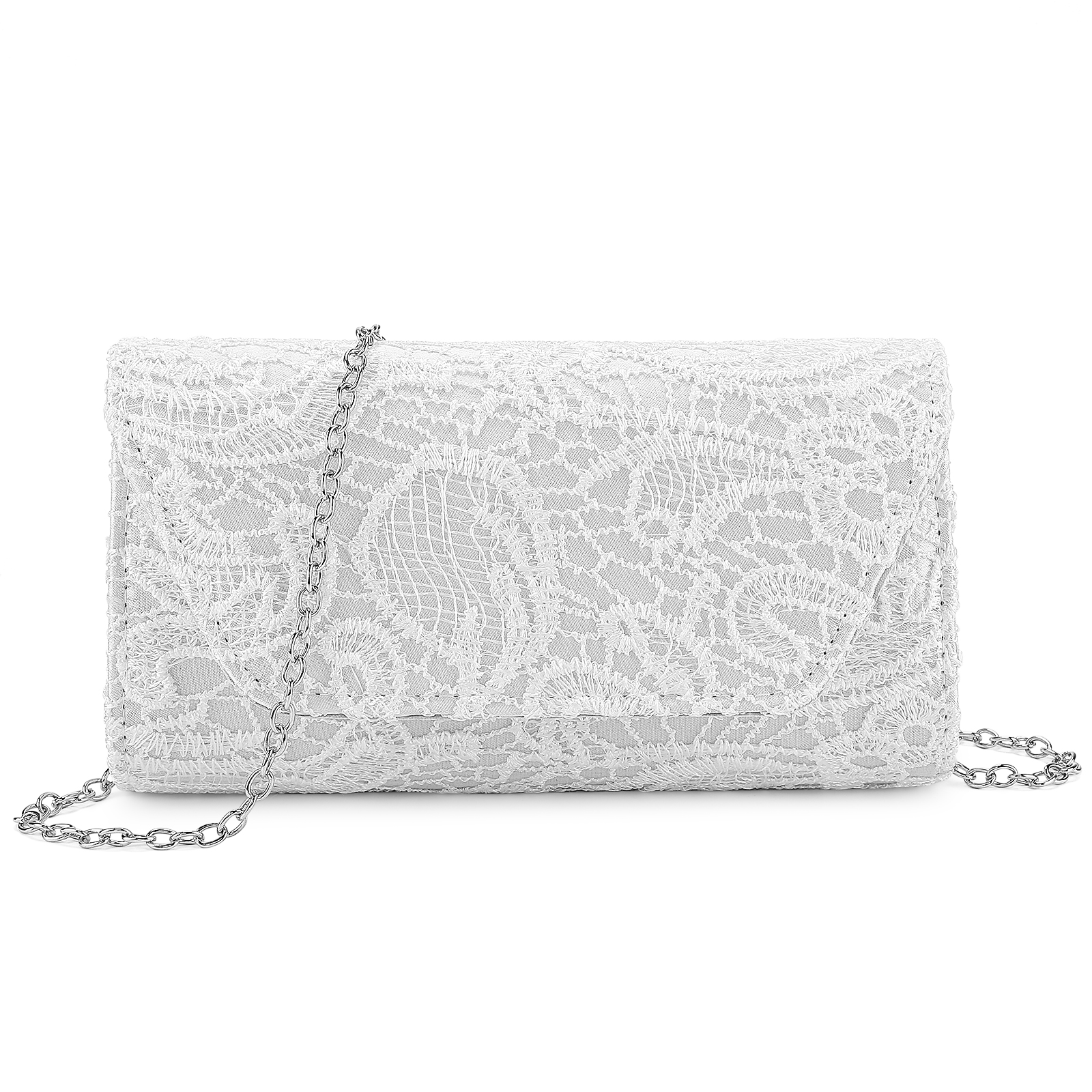 Damen Clutch Spitze Abendtasche Handtaschen Brauttasche Schultertasche Hochzeit