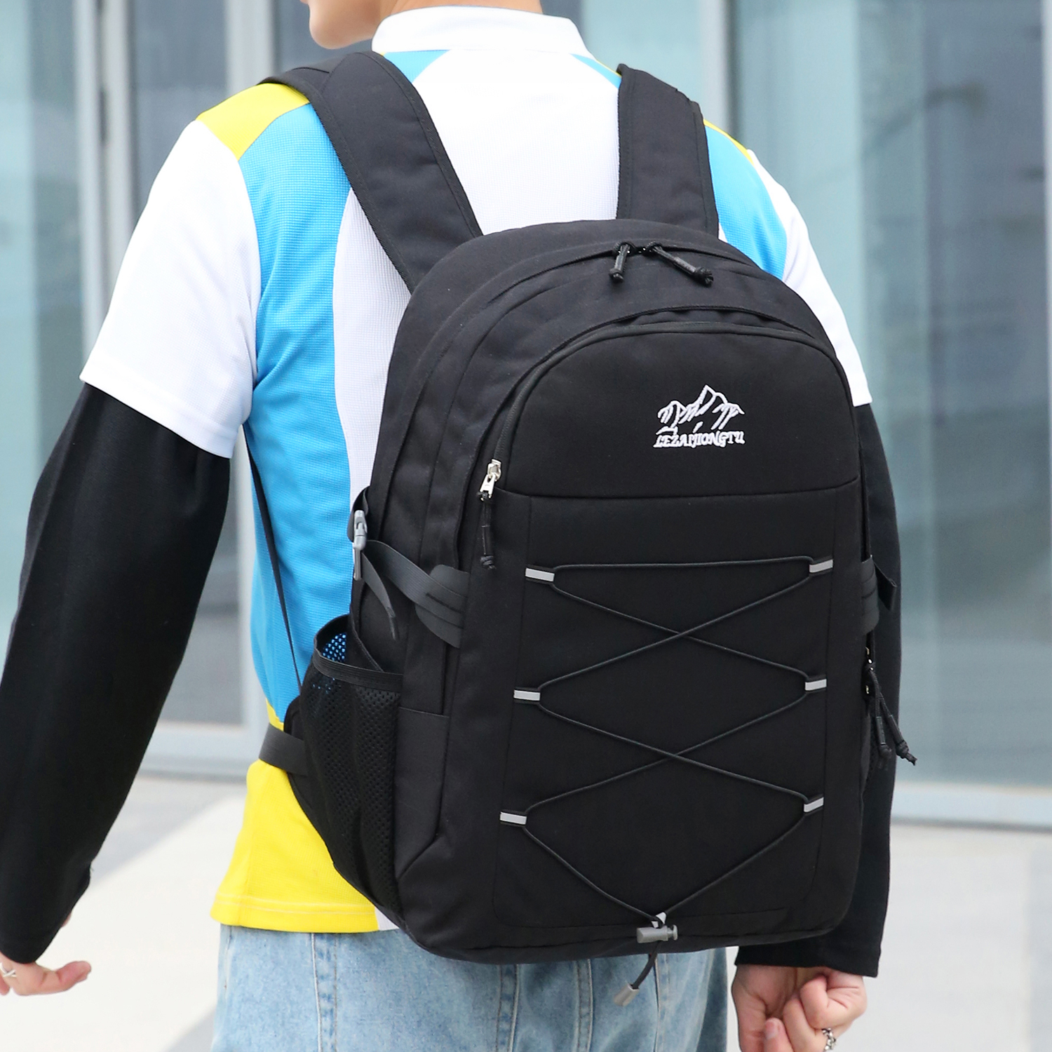 15.6 inch Laptop Backpack Waterproof Men Women Large Rucksack Travel School Bag - Picture 15 of 21