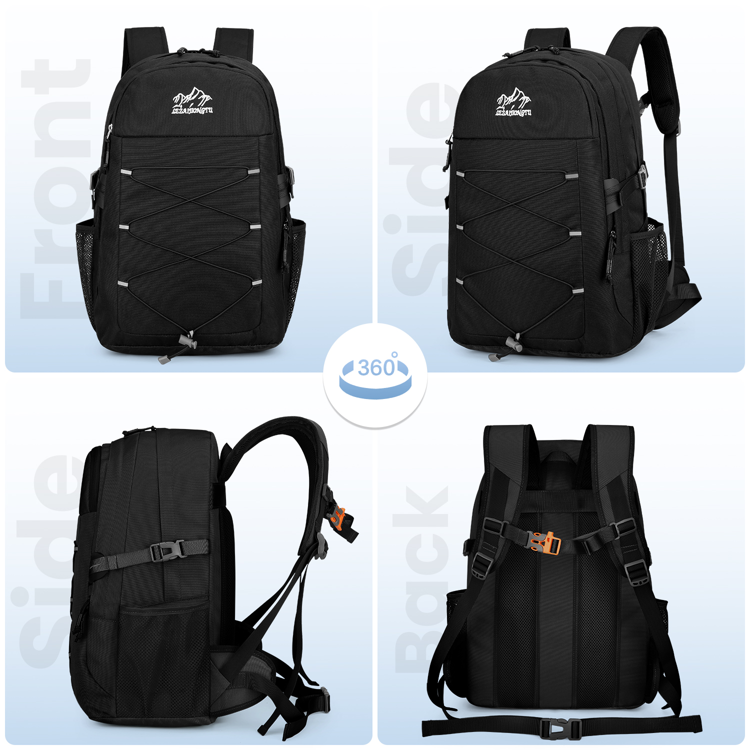15.6 inch Laptop Backpack Waterproof Men Women Large Rucksack Travel School Bag - Picture 12 of 21