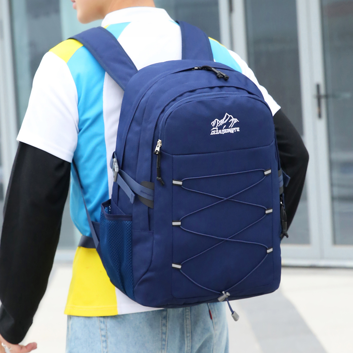 15.6 inch Laptop Backpack Waterproof Men Women Large Rucksack Travel School Bag - Picture 21 of 21