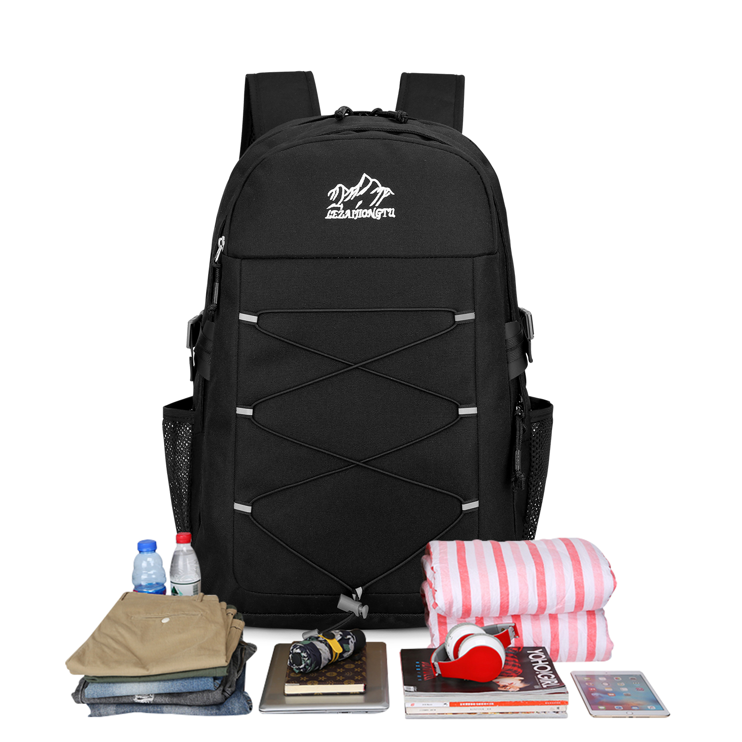 15.6 inch Laptop Backpack Waterproof Men Women Large Rucksack Travel School Bag - Picture 13 of 21