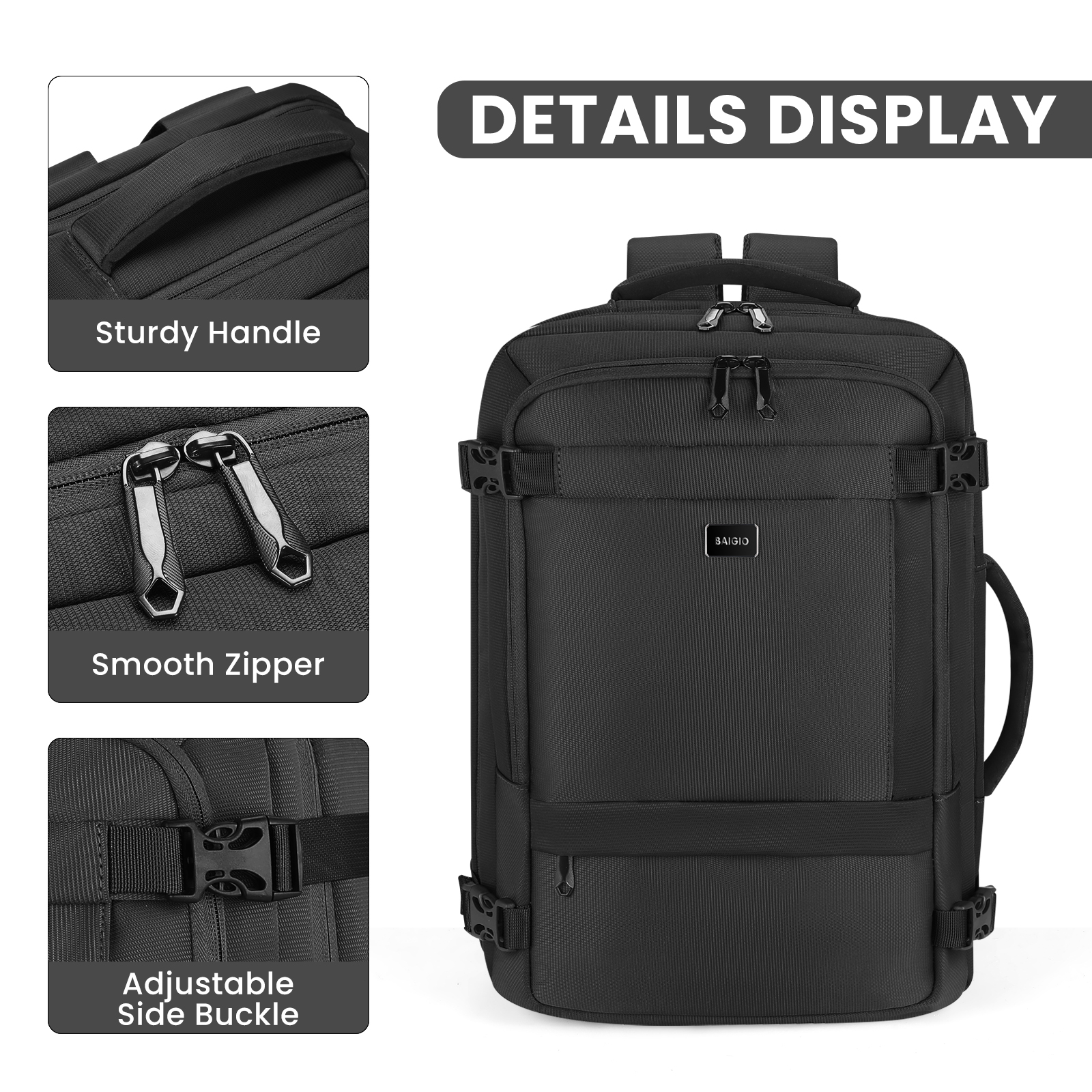 Rucksack 40x20x25 Handgepäck Reiserucksack Ryanair Boardgepäck Schulrucksack Neu - Bild 14 von 63