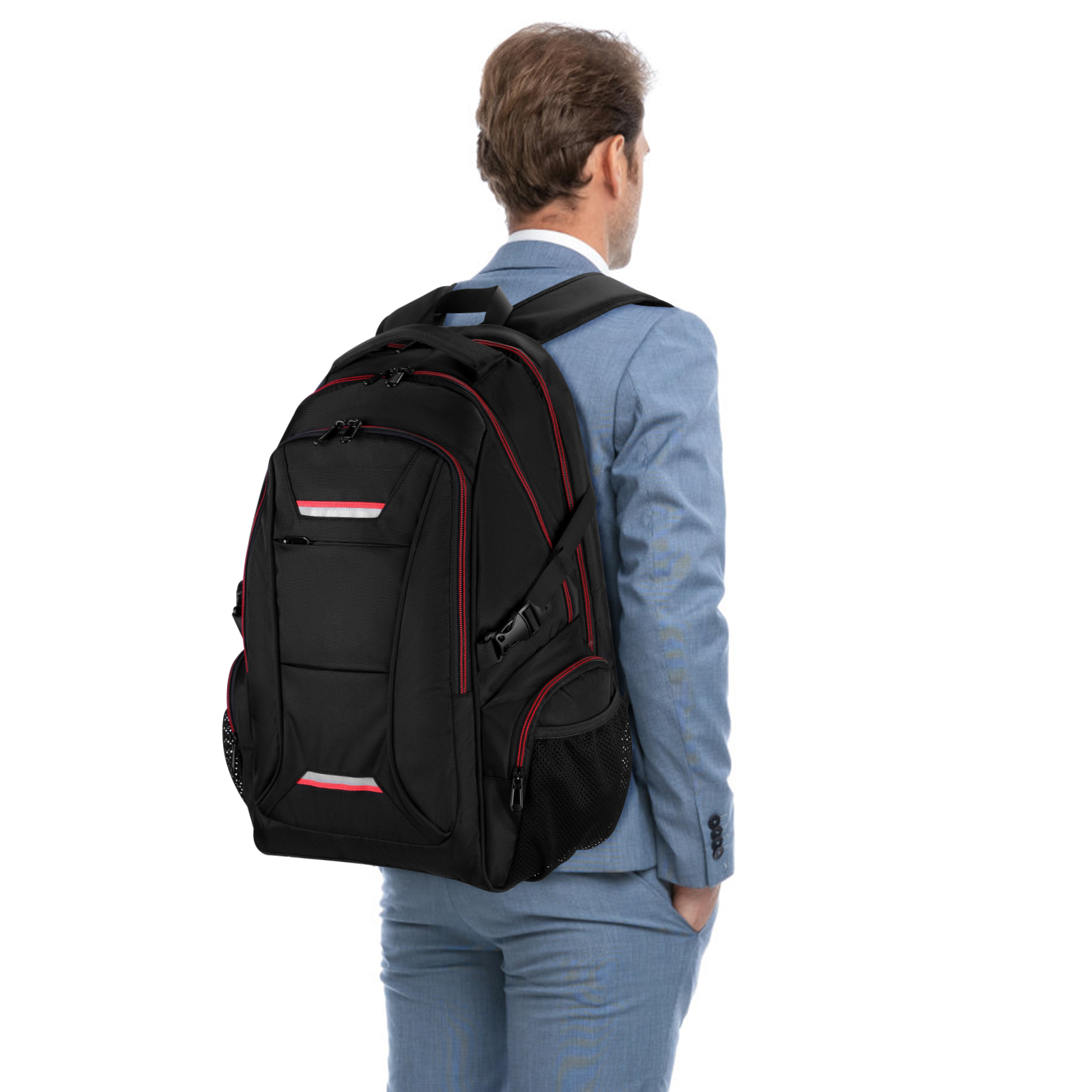 40L Laptop Rucksack Herren Damen Wasserdicht Freizeit Reise Arbeit Schulrucksack