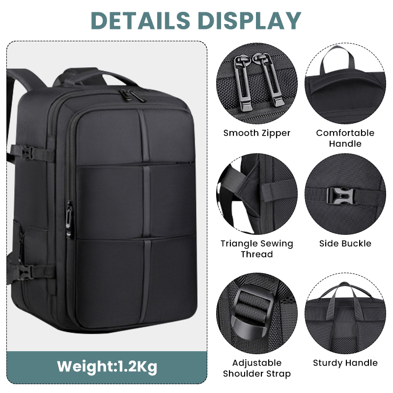 Rucksack 40x20x25 Handgepäck Reiserucksack Ryanair Boardgepäck Schulrucksack Neu - Bild 31 von 63