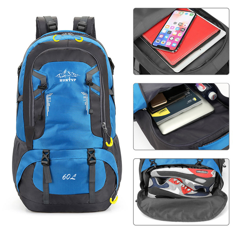 40L 60L Herren Damen Rucksack Wasserdicht Wanderrucksack Trekking Reiserucksack - Bild 52 von 75